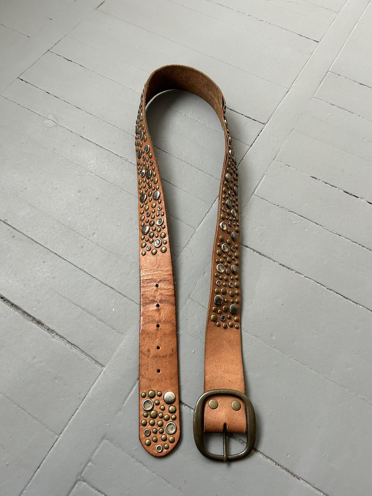 Japanese Brand × Leather × Vintage Men’s leather belt vintage Size ONE SIZE - 1 Thumbnail