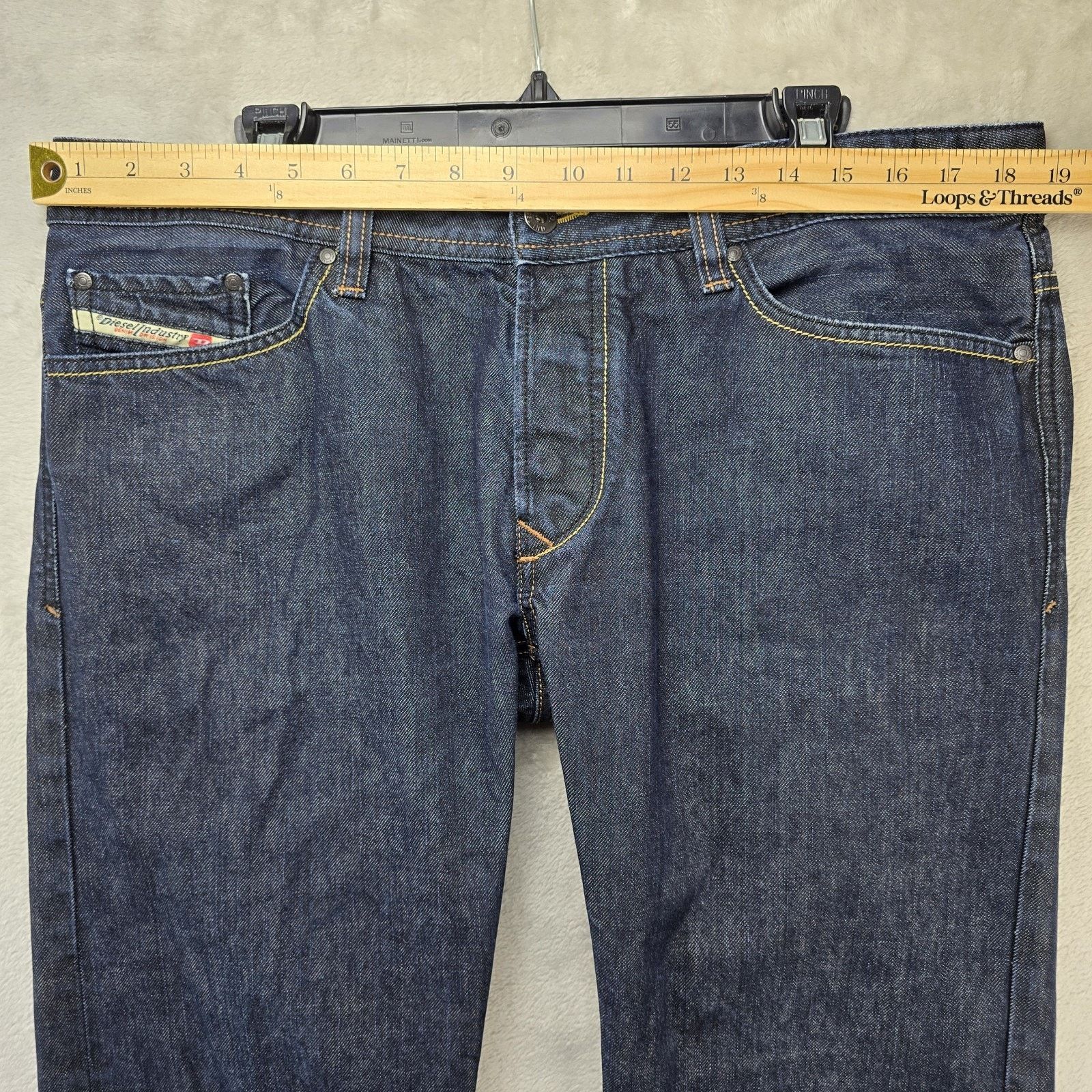 Diesel Diesel Viker Jeans Mens 36x32 Regular Straight Wash 0088Z Size US 36 / EU 52 - 11 Thumbnail