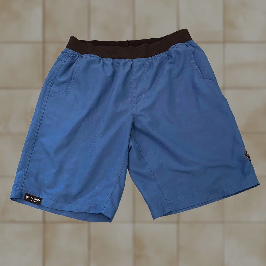 Prana prAna Breathe Mojo Elastic Pull On 10" Climbing Athletic Shorts Men's S Blue Size US 29 - 1 Thumbnail