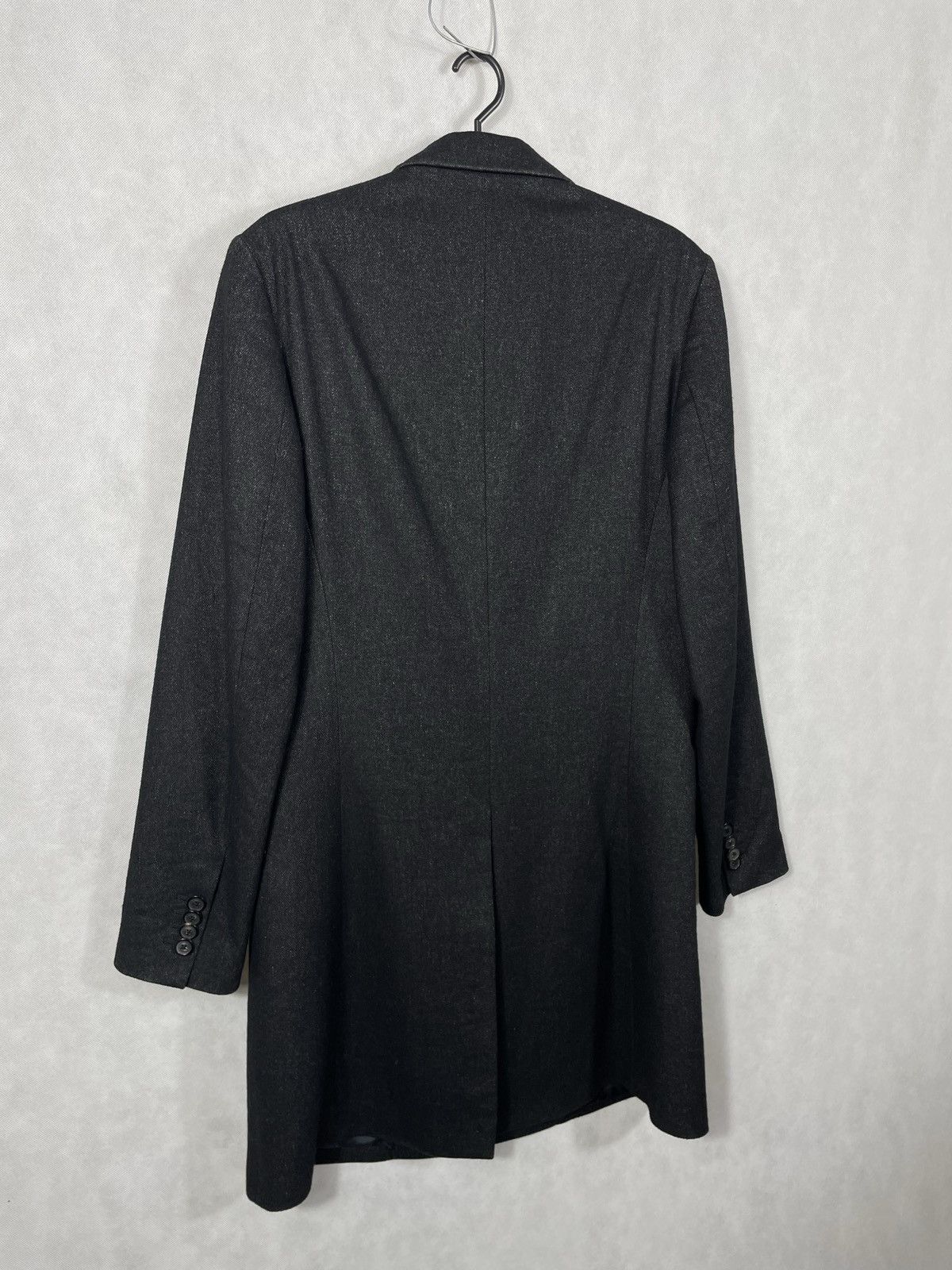Designer × Maison Margiela Black Wool And Lino Blend Button Ups Maison Margiela Coat Size US M / EU 48-50 / 2 - 7 Thumbnail