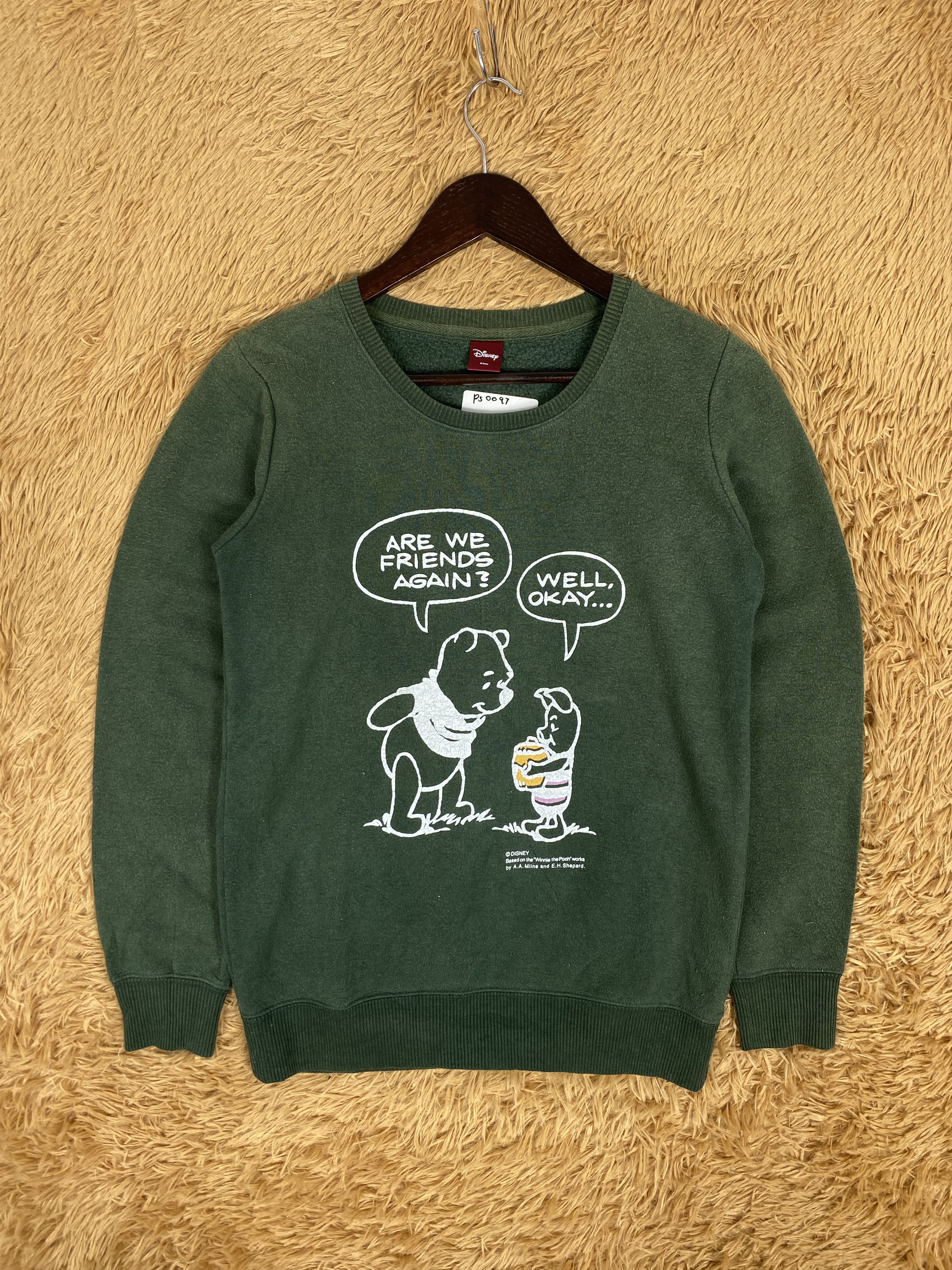 Disney Vintage Pooh Bear Sweatshirts PS0097 Size US S / EU 44-46 / 1 - 1 Thumbnail