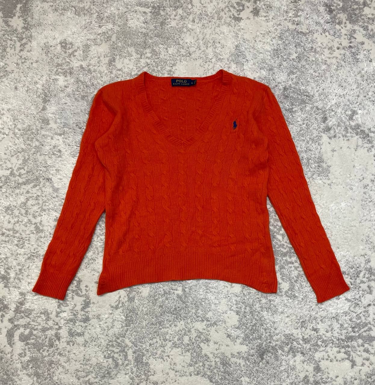 Polo Ralph Lauren Women's Polo Ralph Lauren V-neck Sweater, Merino, Cashmere Size L / US 10 / IT 46 - 1 Thumbnail