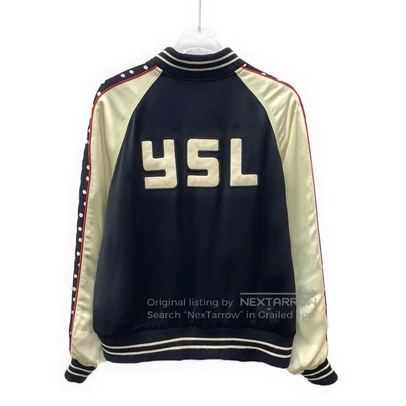 Saint Laurent Paris Saint Laurent Paris Color-Blocked Polka Dot Striped Collar Size US XXS / EU 40 - 2 Thumbnail