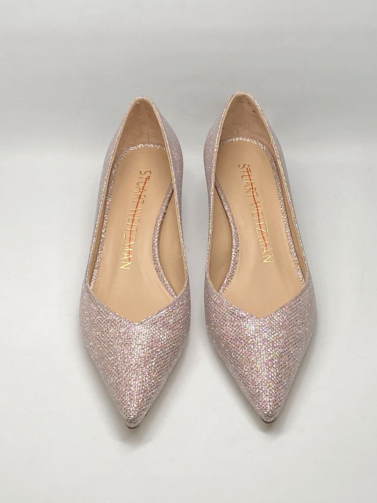 Stuart Weitzman Stuart Weitzman Metallic Kitten-Heel Pumps size 6.5 Size US 6.5 / IT 36.5 - 2 Thumbnail