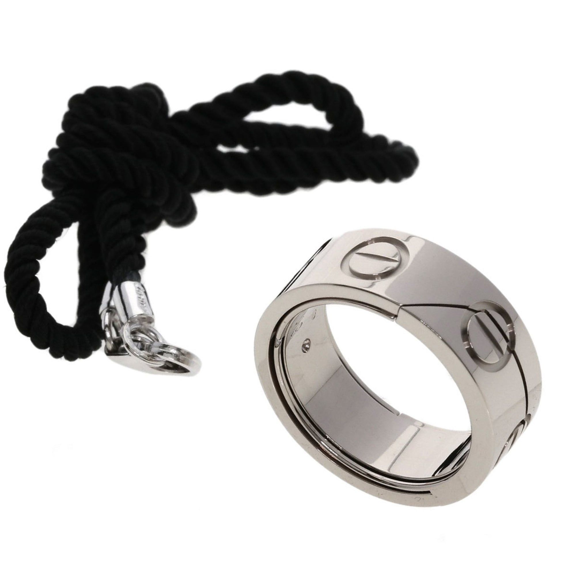 Cartier Cartier Astro Love Ring with Cord #49, 18K White Gold, Women's Size ONE SIZE - 1 Thumbnail