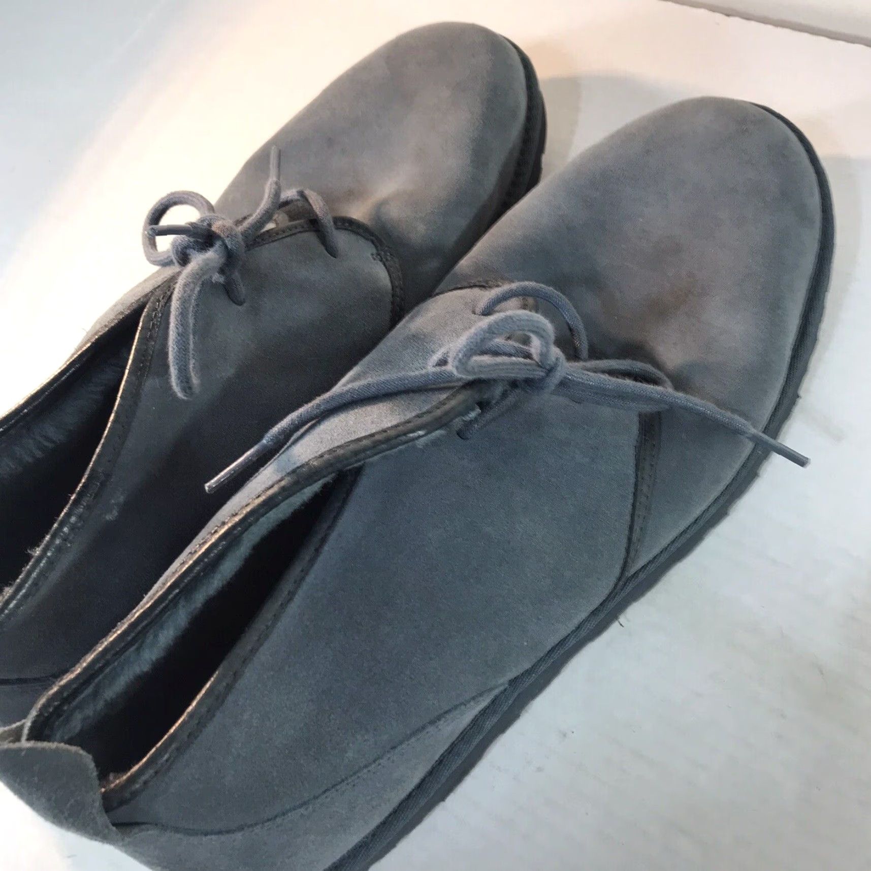 Ugg VINTAGE Ugg Men's Loafer Shoes Casual Dress Slip-On Leather Outsole Fall Winter Size 14 Blue Size US 14 / EU 47 - 6 Thumbnail