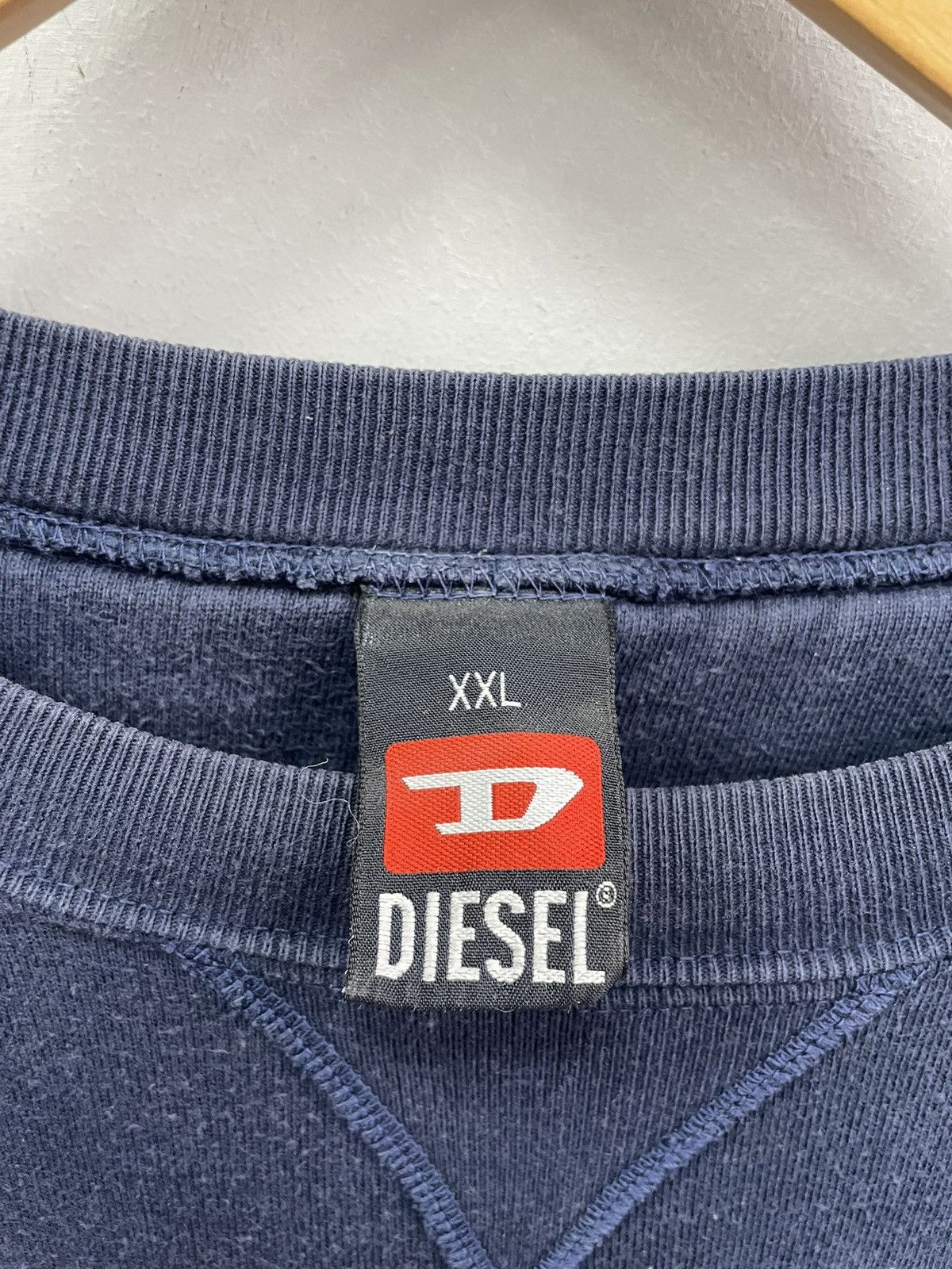 Diesel × Japanese Brand × Vintage VINTAGE 90s y2k boxy diesel sweatshirt hoodie Size US XL / EU 56 / 4 - 4 Thumbnail