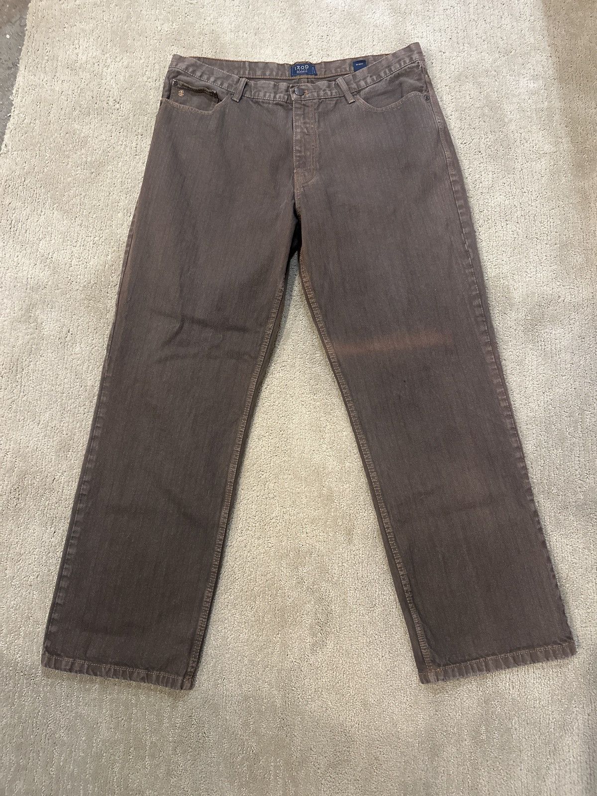 Izod Izod Jeans Brown Baggy Jeans Size US 38 / EU 54 - 1 Thumbnail