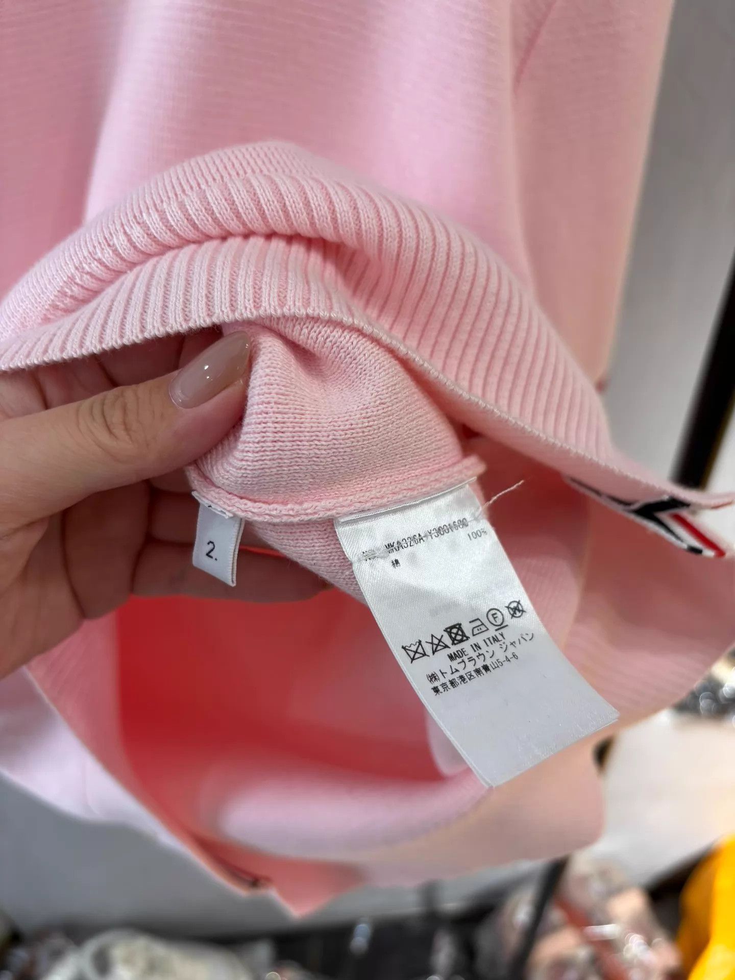 Thom Browne THOM BROWNE Sakura Pink Knit Sweatshirt Deadstock S2 Size XS / US 0-2 / IT 36-38 - 4 Thumbnail