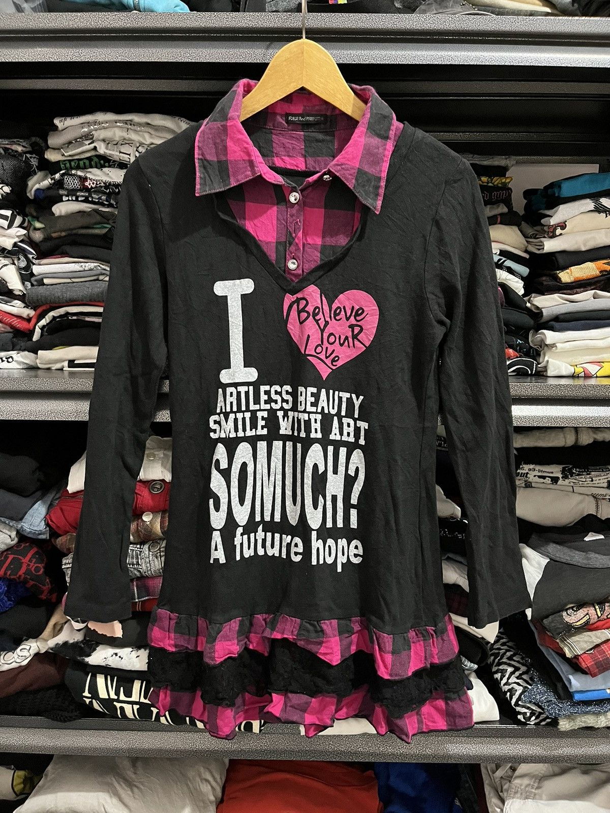Beauty Beast 💸BINDINGOFFER💸Fleur and parfume poem double layer Size S / US 4 / IT 40 - 1 Thumbnail