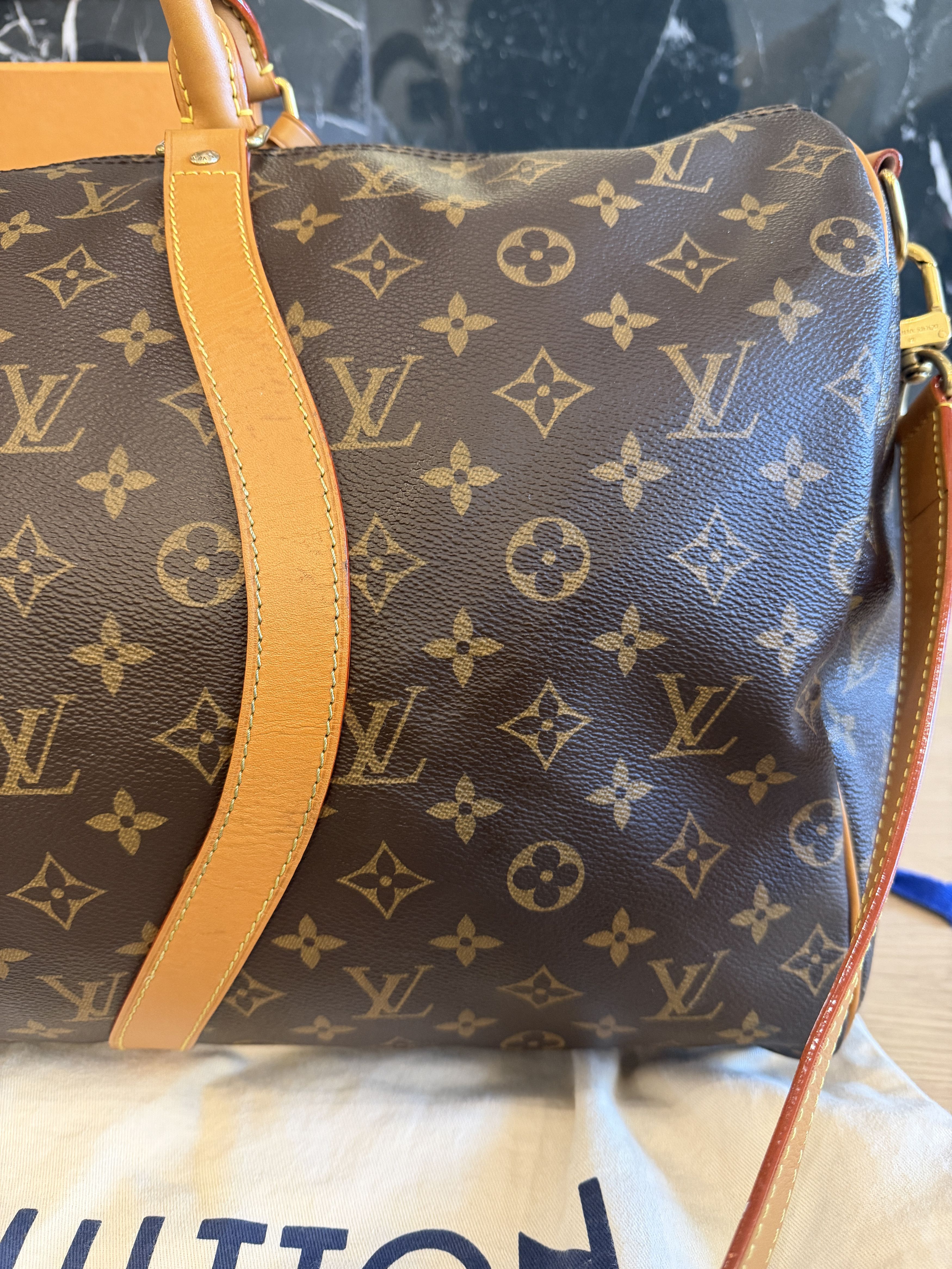 Louis Vuitton Louis Vuitton Virgil Abloh "wavy" Keepall 50 M44880 Size ONE SIZE - 9 Thumbnail