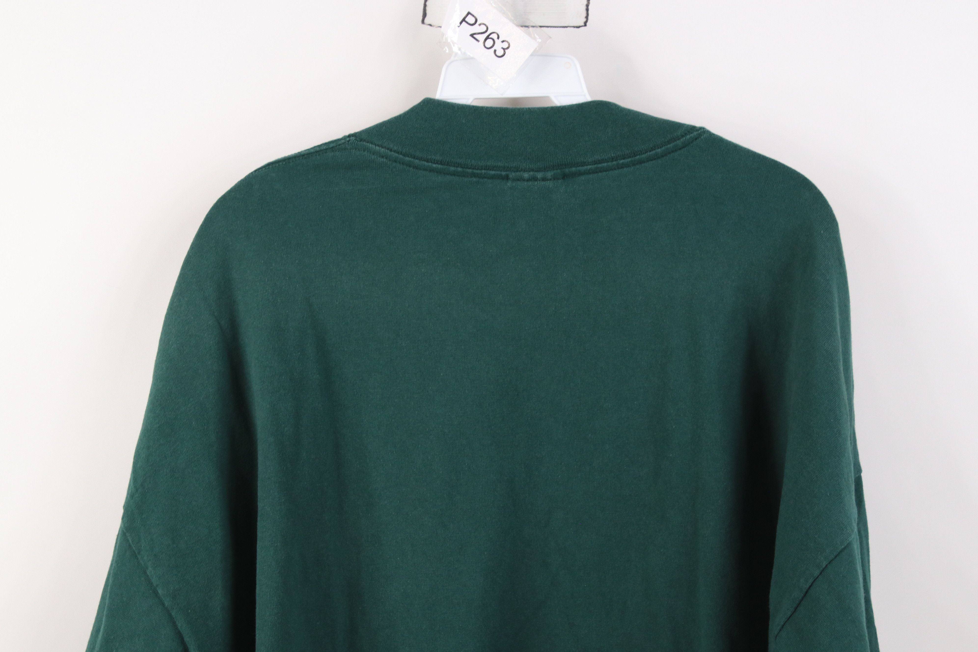 Nike Vintage 90s Nike Mini Swoosh Heavy Long Sleeve T-Shirt USA Size US XXL / EU 58 / 5 - 12 Thumbnail