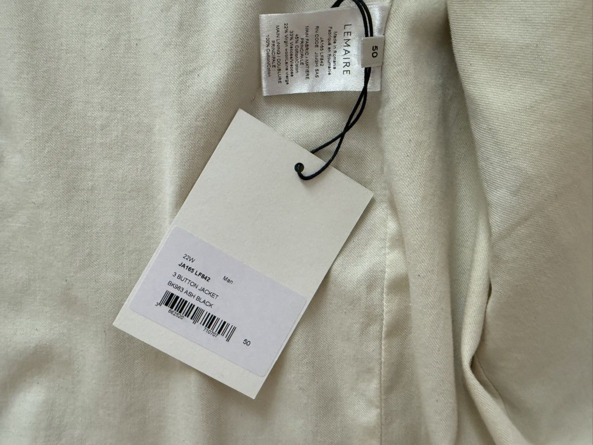 Lemaire Lemaire 3-Button Jacket Blazer - FW22 - NWT Size 50R - 4 Thumbnail