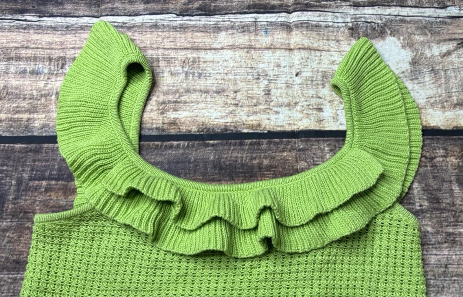 Luchiano Visconti Anthropologie Lush Crop Top Womens S Off the Shoulders Knit Size S / US 4 / IT 40 - 4 Thumbnail
