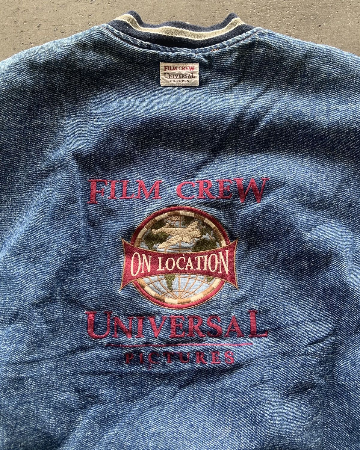Universal Studios × Vintage *Rare 1990s Universal Pictures Film Crew Varisty Jacket Size US XL / EU 56 / 4 - 8 Thumbnail