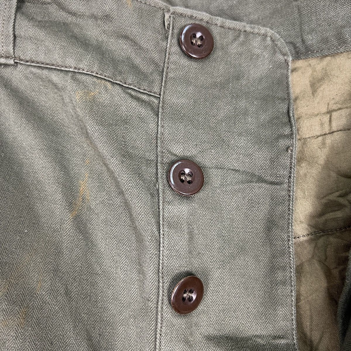 Vintage 🔥 VINTAGE MILITARY CARGO HBT PANTS Size US 30 / EU 46 - 12 Thumbnail