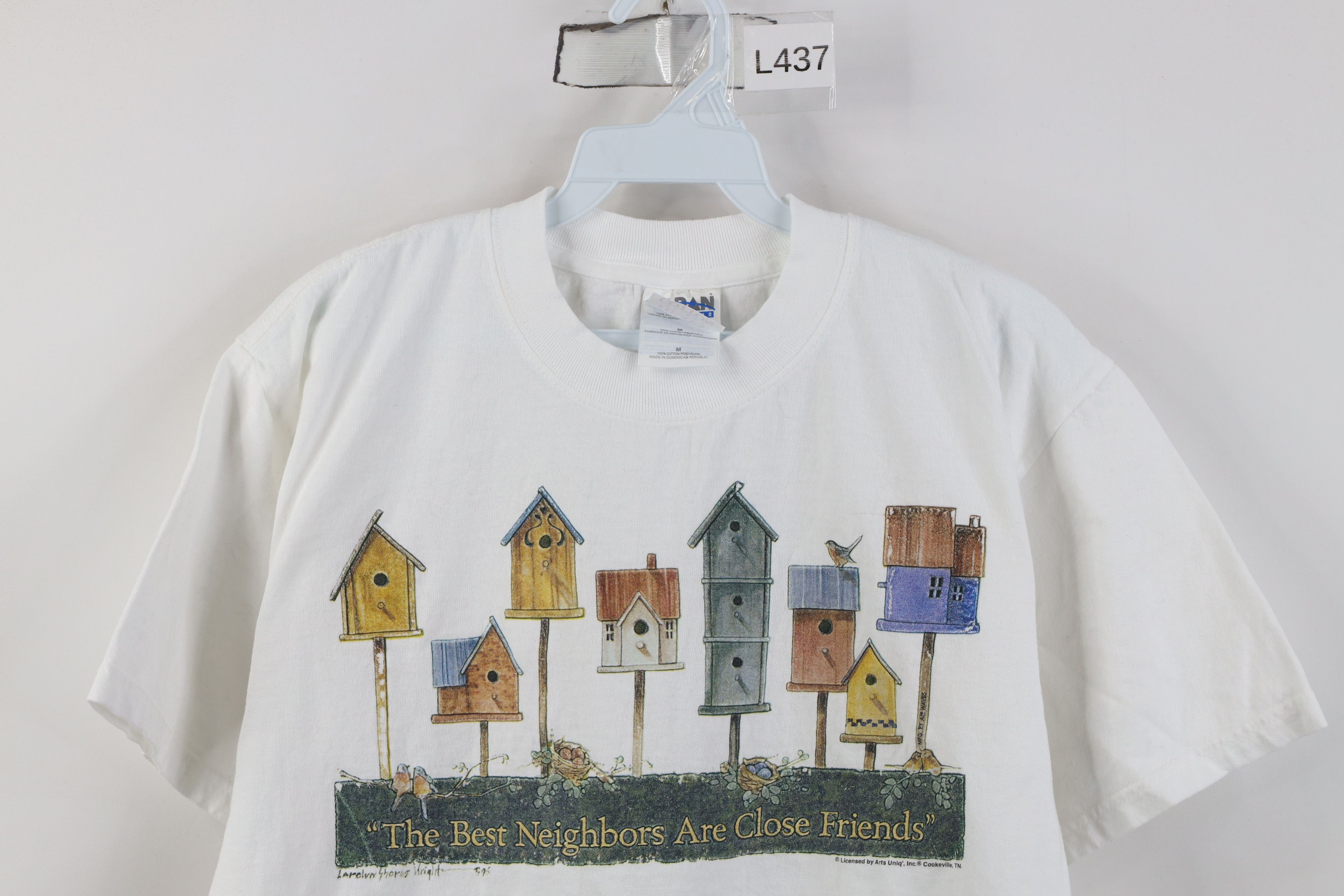 Vintage Vintage 90s Nature Bird Birdhouse Neighbors Close T-Shirt Size M / US 6-8 / IT 42-44 - 2 Thumbnail