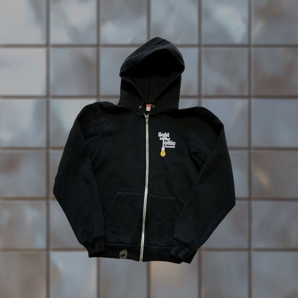 American Apparel American Apparel F497 Light In The Attic Records Black Fleece Full Zip Hoodie SM Mens Small Black Fleece Hoodie Size US S / EU 44-46 / 1 - 1 Thumbnail