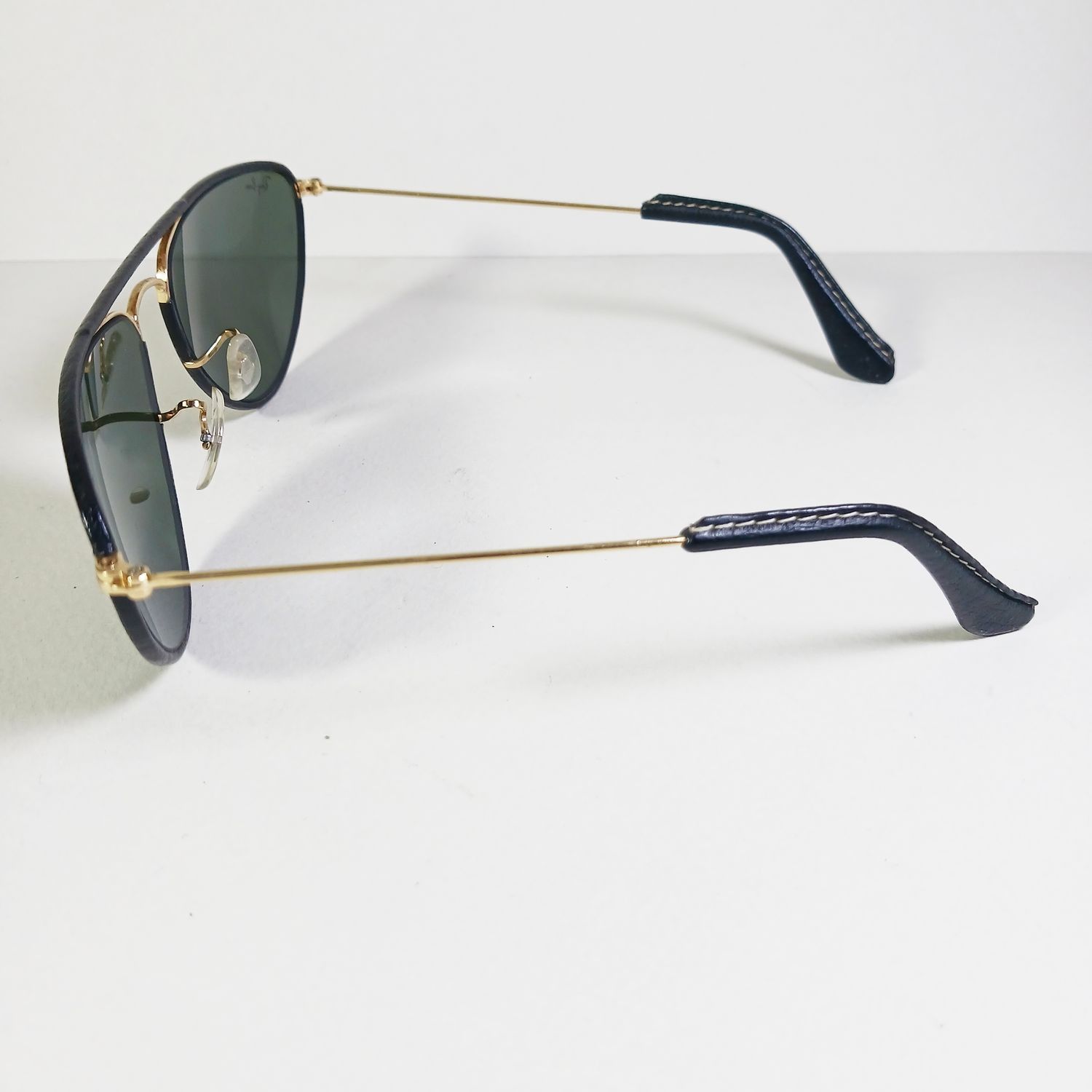 Bausch & Lomb × RayBan Ray Ban Bausch & Lomb W1565 Leathers B&L Sunglasses USA RARE Size ONE SIZE - 7 Thumbnail