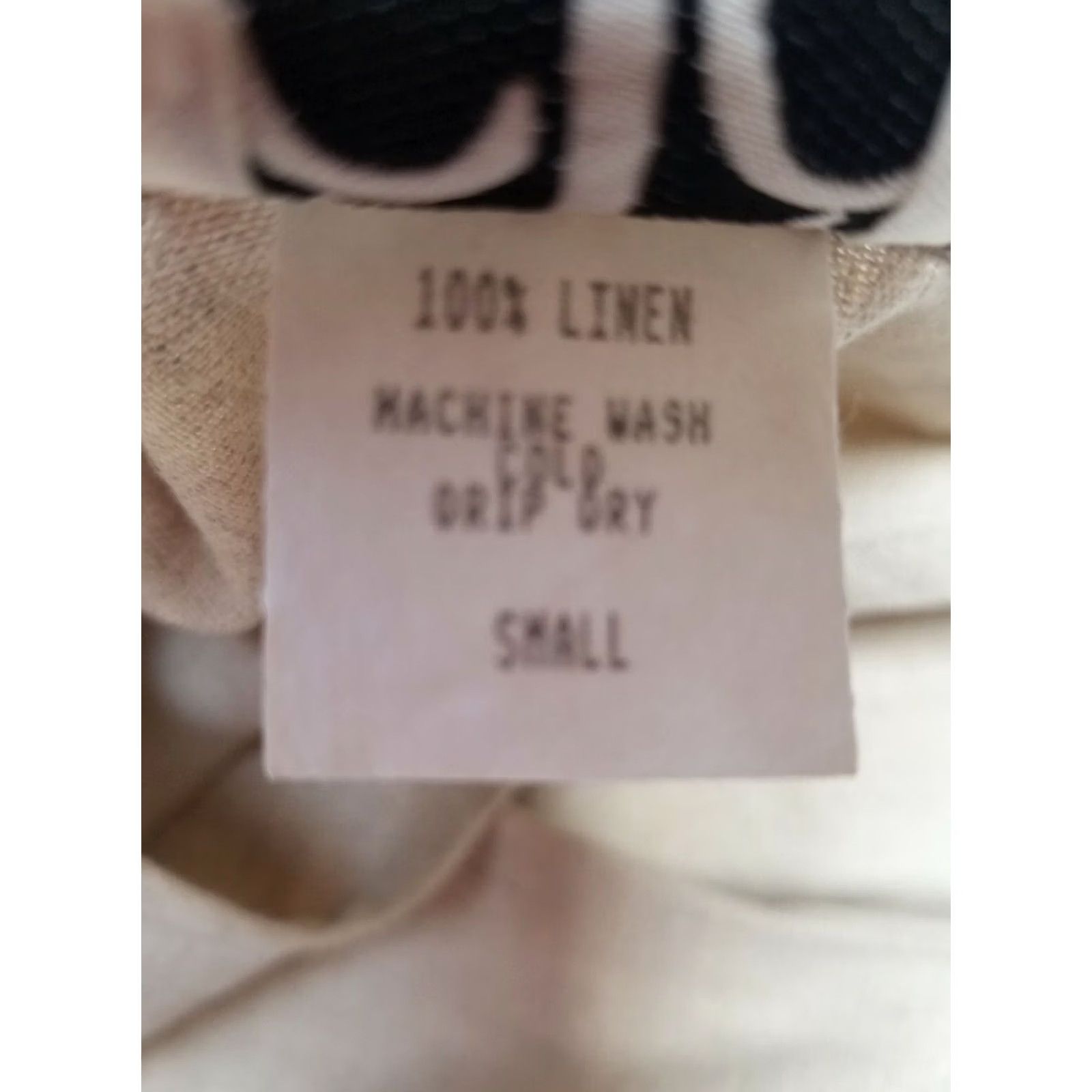 Vintage Carol Turner Collection Linens Womens Scoop Neck Short Sleeve Top Beige Sz Small Size S / US 4 / IT 40 - 4 Thumbnail