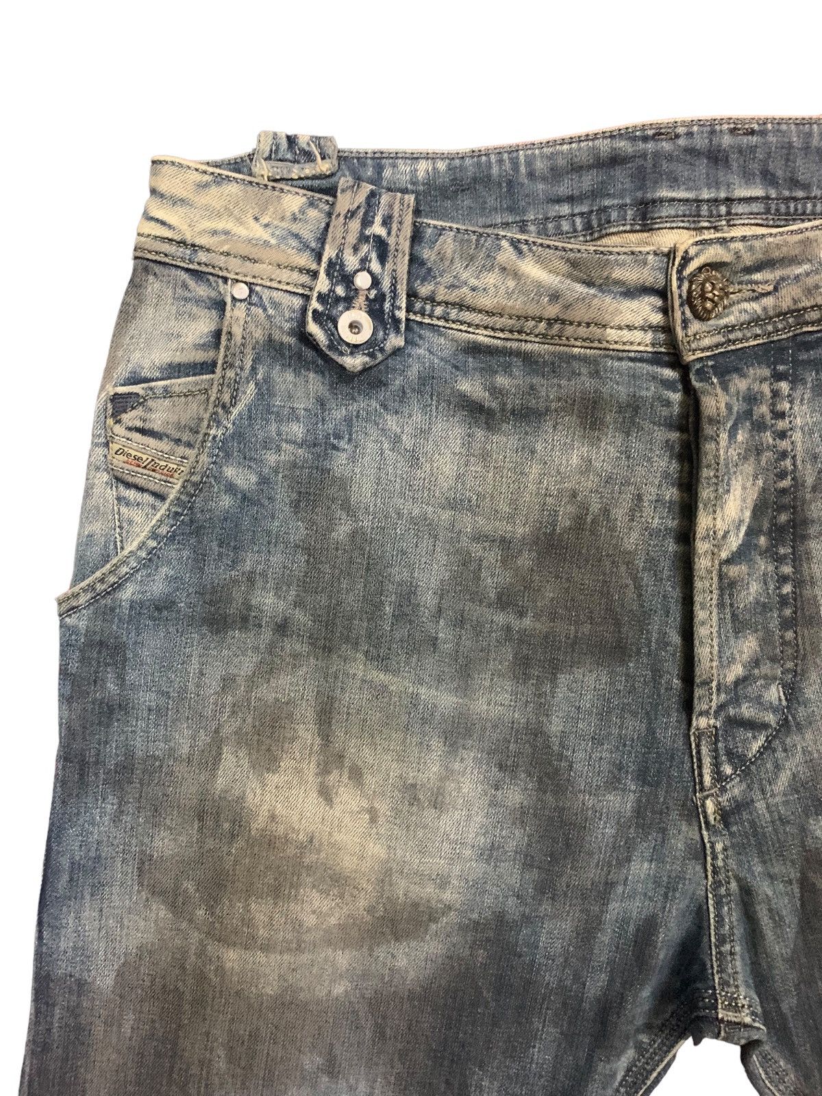 Diesel × Diesel Black Gold 🔥Rare🔥 Diesel ButtonFly Grey Mud Wash Jeans Size US 31 - 9 Thumbnail