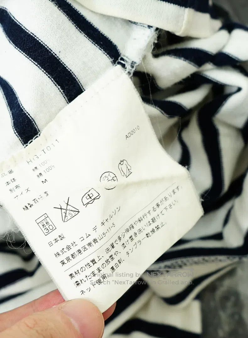Comme des Garcons Comme des Garcons Fake Two-Piece Striped T-Shirt Shirt Size US M / EU 48-50 / 2 - 9 Thumbnail