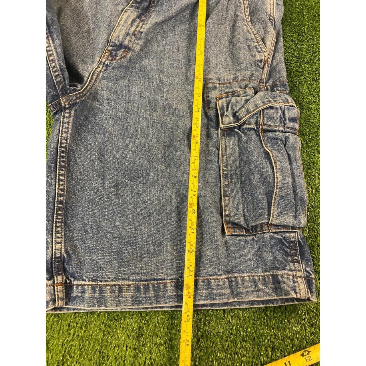 Chaps Chaps Mens Denim Cargo Shorts Size 36 Blue Baggy Y2K Size US 35 - 3 Thumbnail