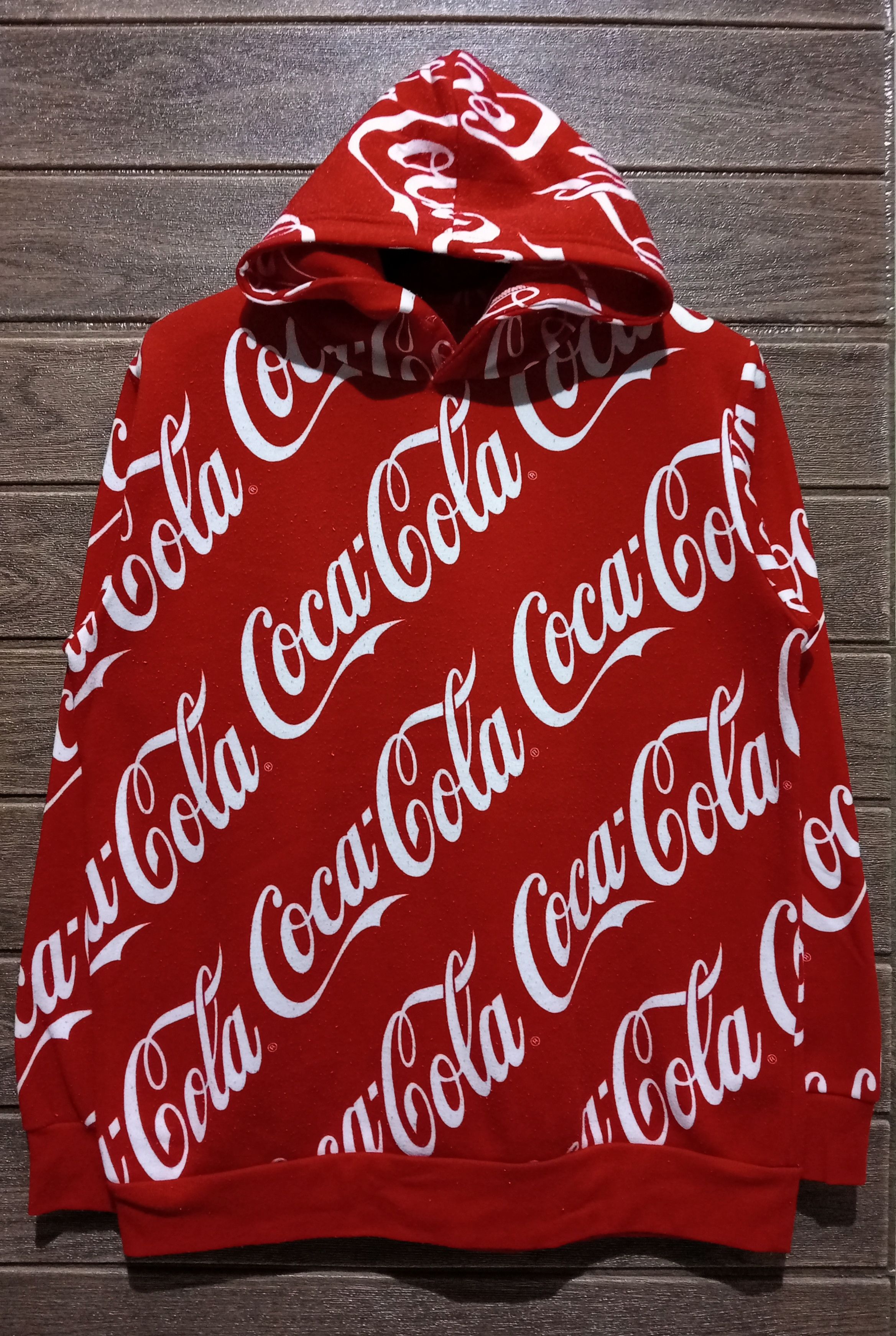 Coca-Cola Print All Over Pullover Hoodie Very Rare