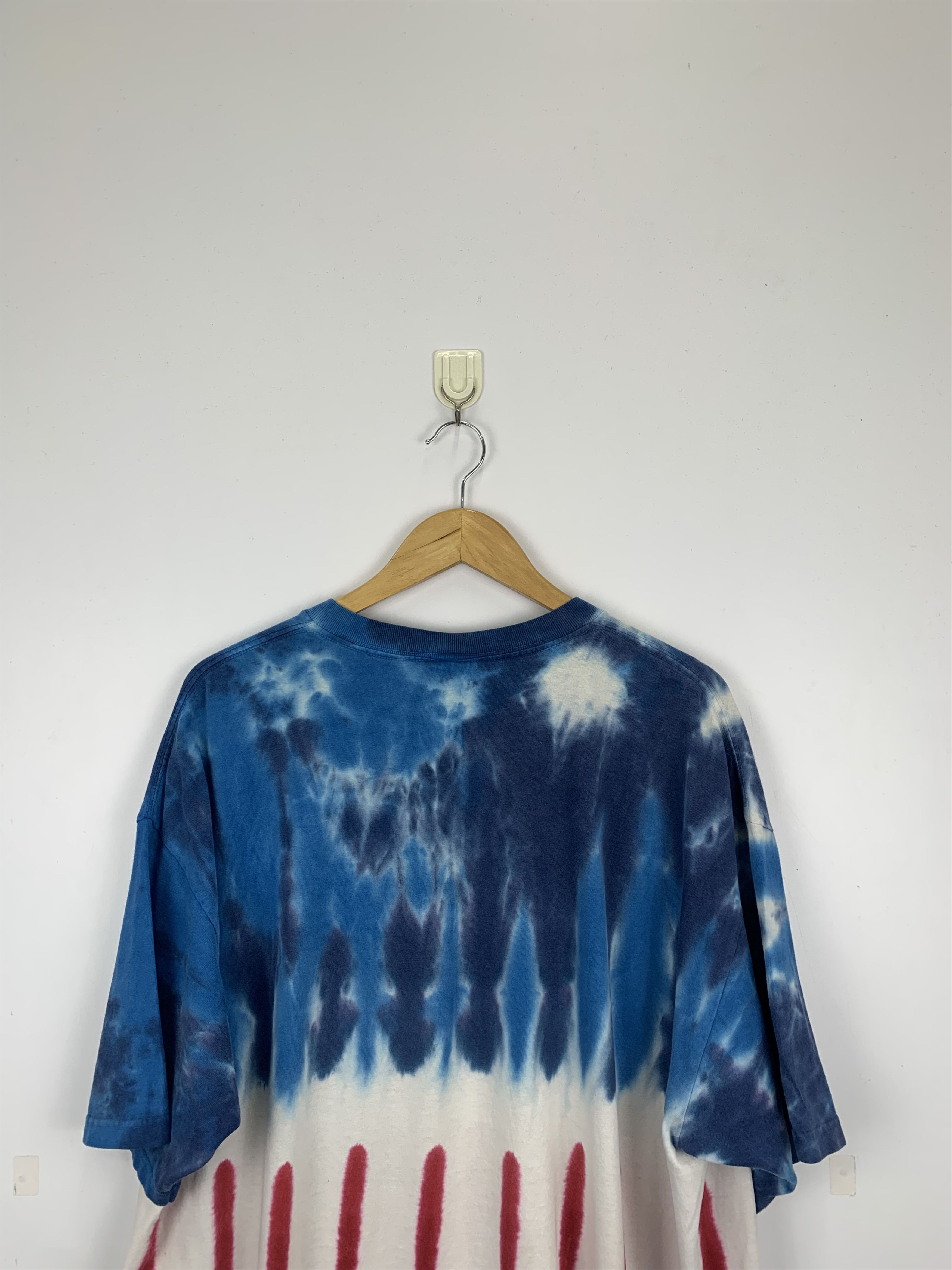 Other Vintage Y2K Tie Dye American Flag Colour T Shirt TA0051 Size US XXL / EU 58 / 5 - 4 Thumbnail