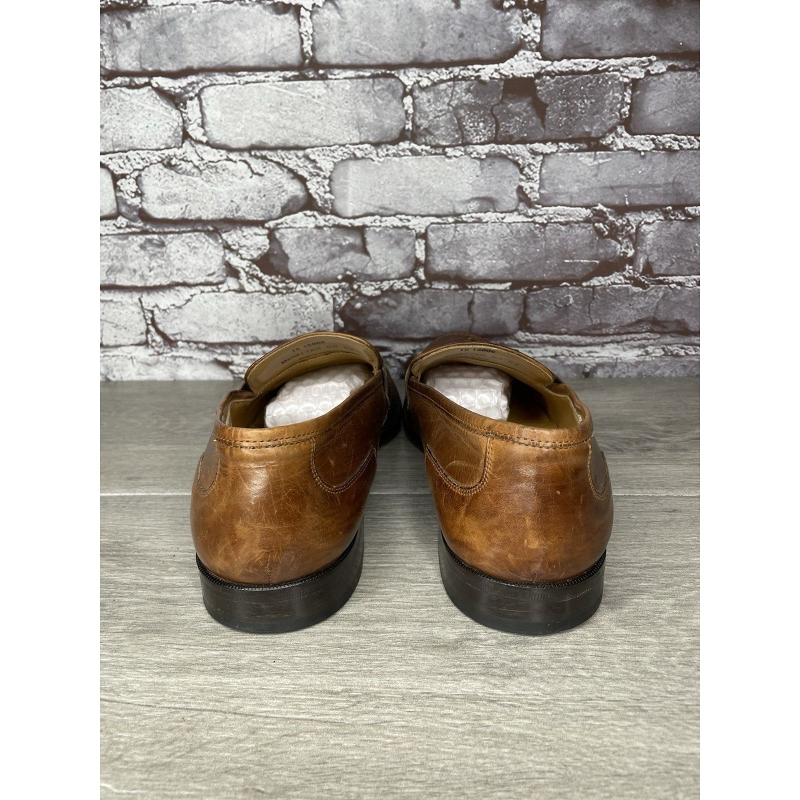 Johnston & Murphy Johnston & Murphy Brown Leather Tassel Loafers Dress Shoes M Size US 11.5 / EU 44-45 - 4 Thumbnail