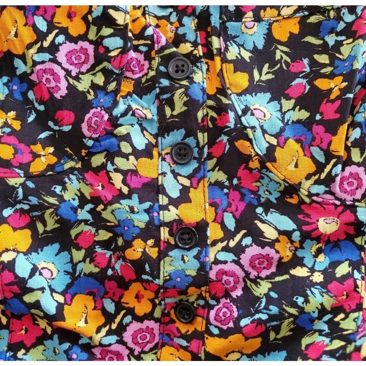 Target Basics Wild Fable Multicolor Floral Smoked Tank Romper Shorts Large Size 29" - 7 Thumbnail