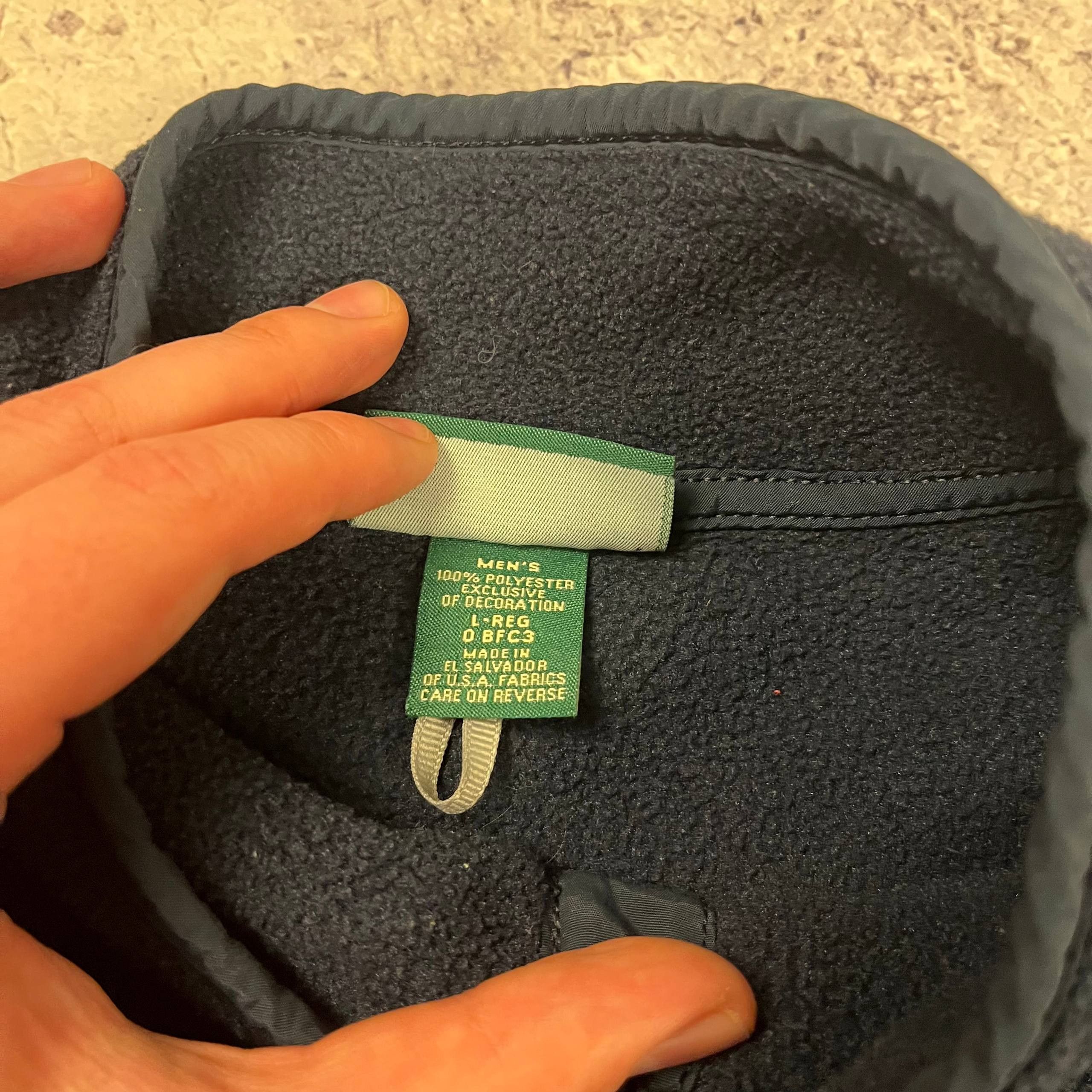 L.L. Bean T-Snap Fleece Polartec Vintage USA Gorpcore