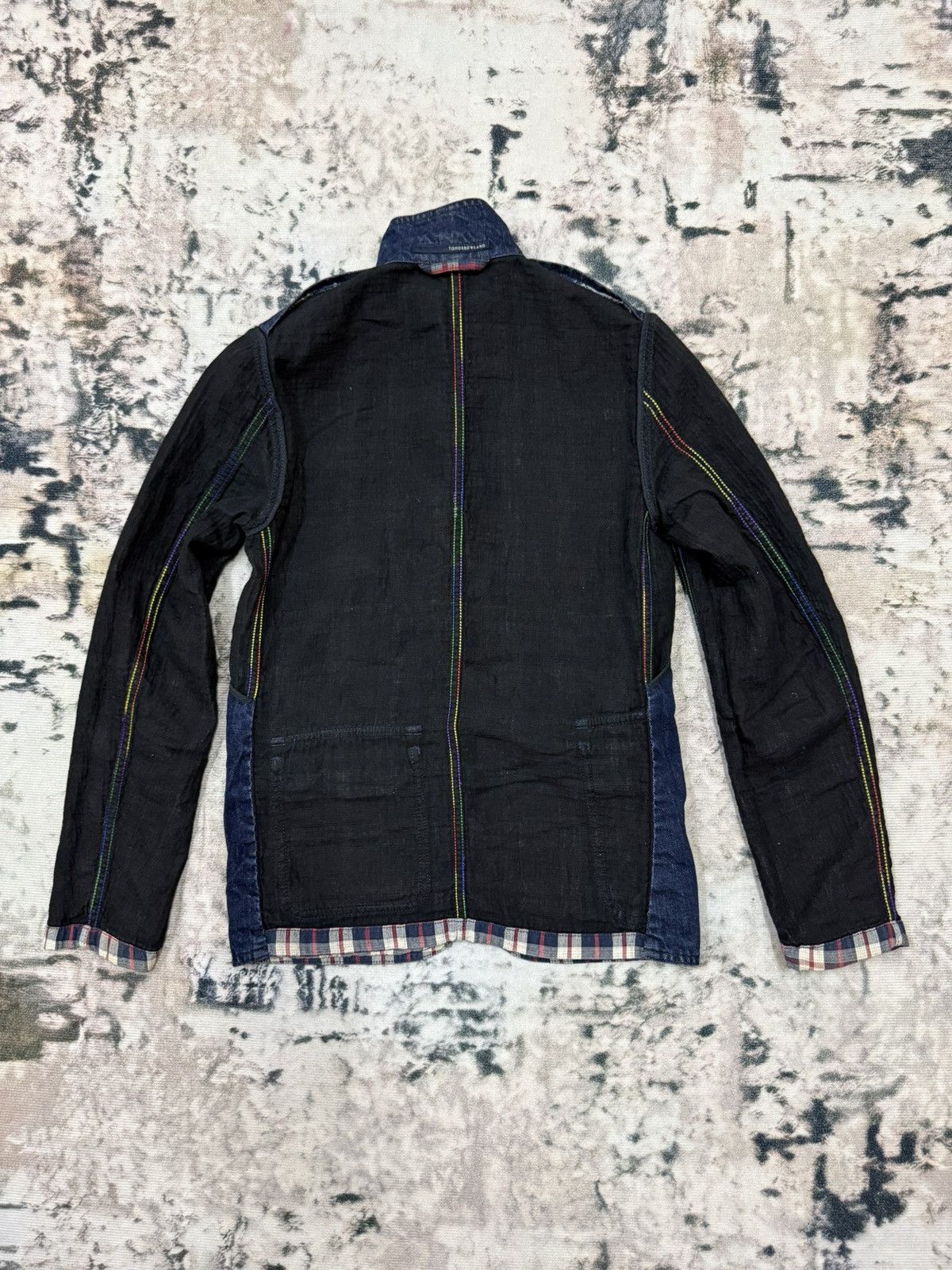 Japanese Brand Tomorrowland Riversible Plaid Denim Button Up Jacket Size US XS / EU 42 / 0 - 14 Thumbnail