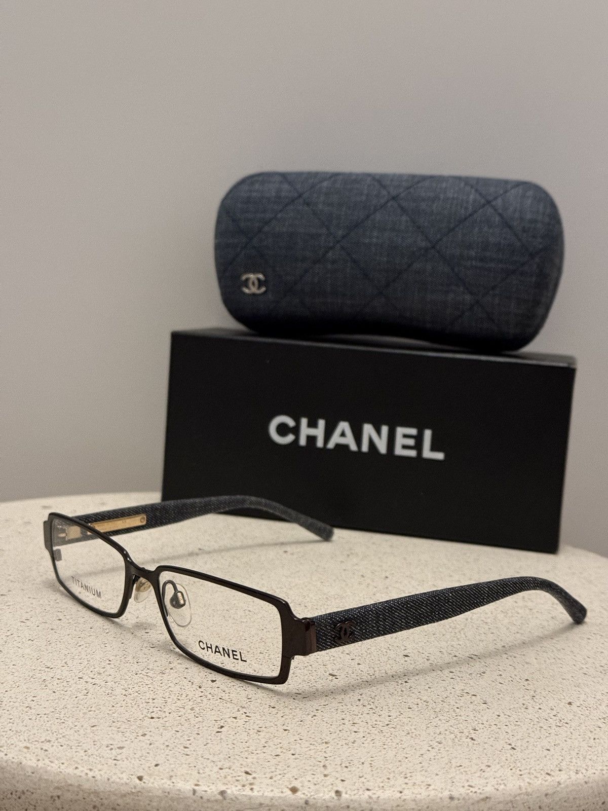 Chanel NEW🚨Chanel CC 2150-T Denim Glasses Titanium Size ONE SIZE - 1 Thumbnail