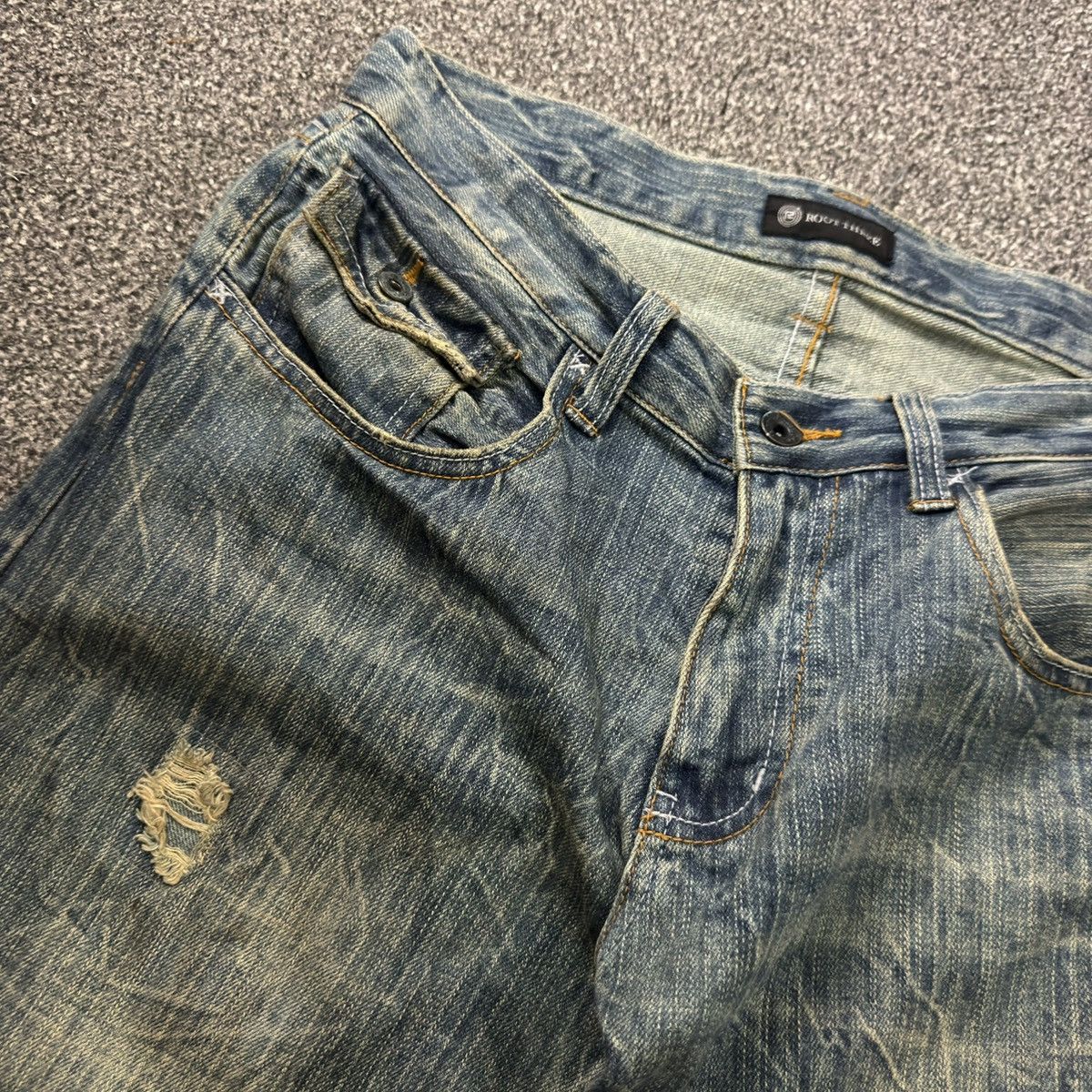 14th Addiction 🔥🇯🇵 Japanese Distressed Root Lot5 Clawmark Denim W30 y2k Size US 32 / EU 48 - 14 Thumbnail