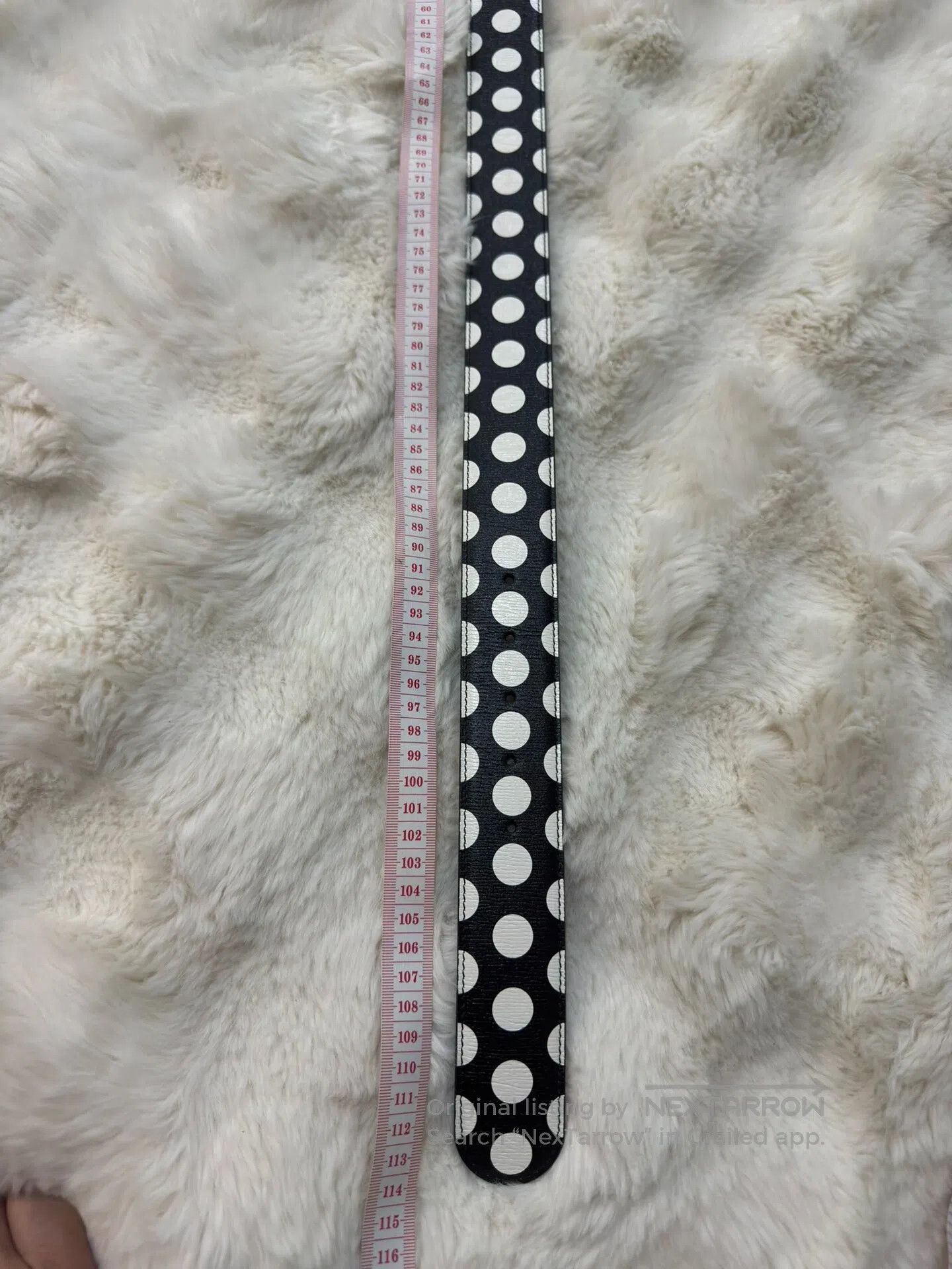 Gucci Guicci Polka Dot Gold Buckle Belt| Size ONE SIZE - 8 Thumbnail