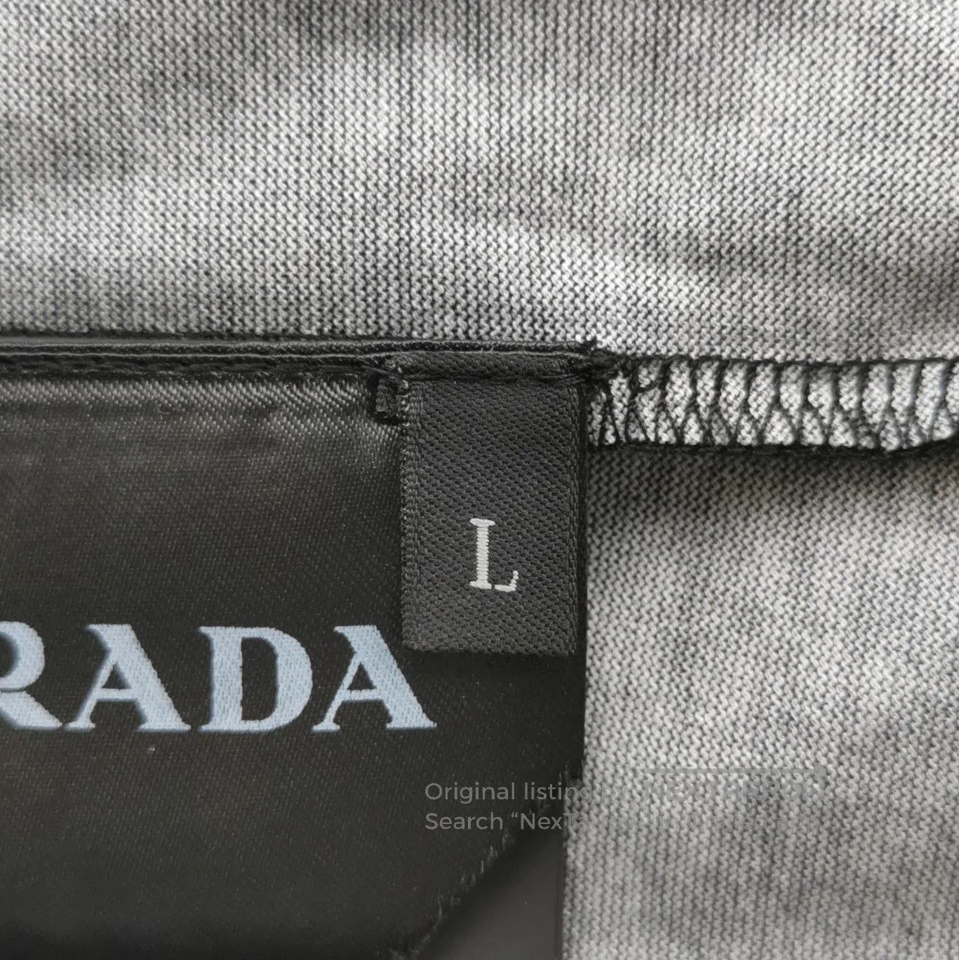 Prada Prada Cotton Graphic Long Sleeve T. Size L / US 10 / IT 46 - 4 Thumbnail