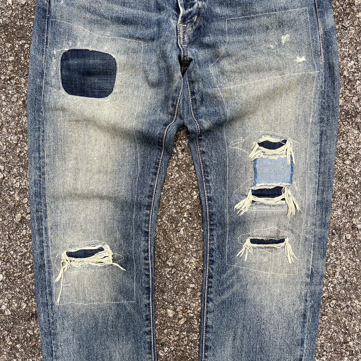 Denim & Supply Ralph Lauren Ralph Lauren Denim & Supply Jeans Distressed Patch Sashiko Size US 30 / EU 46 - 3 Thumbnail