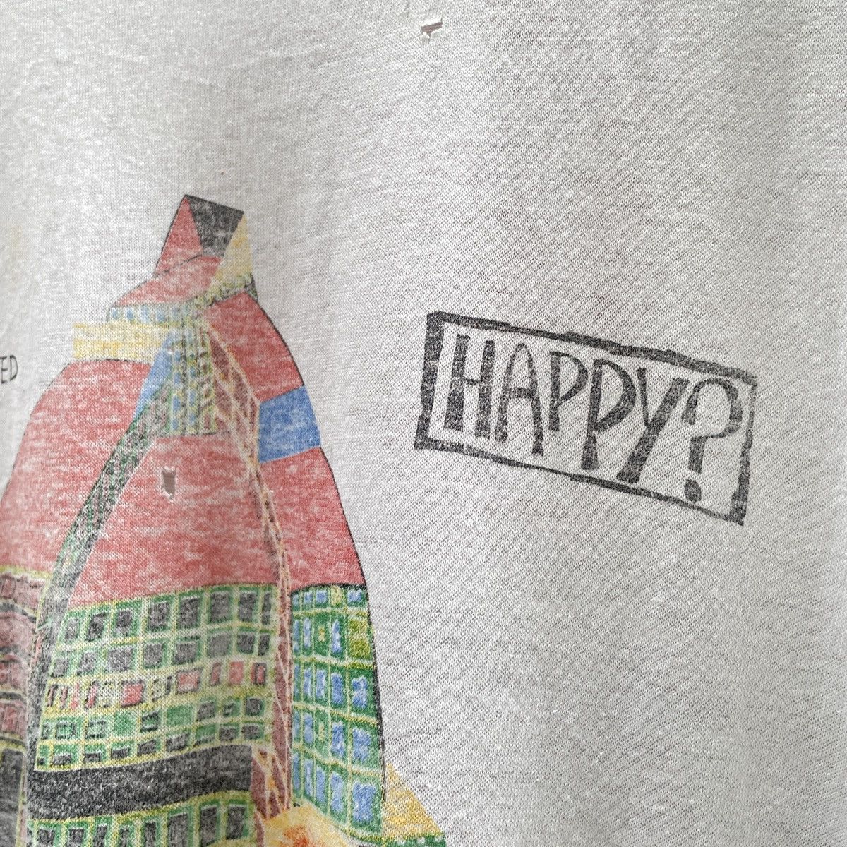 Band Tees Vintage PIL Public Image Ltd. Happy? T-Shirt Size US XL / EU 56 / 4 - 9 Thumbnail
