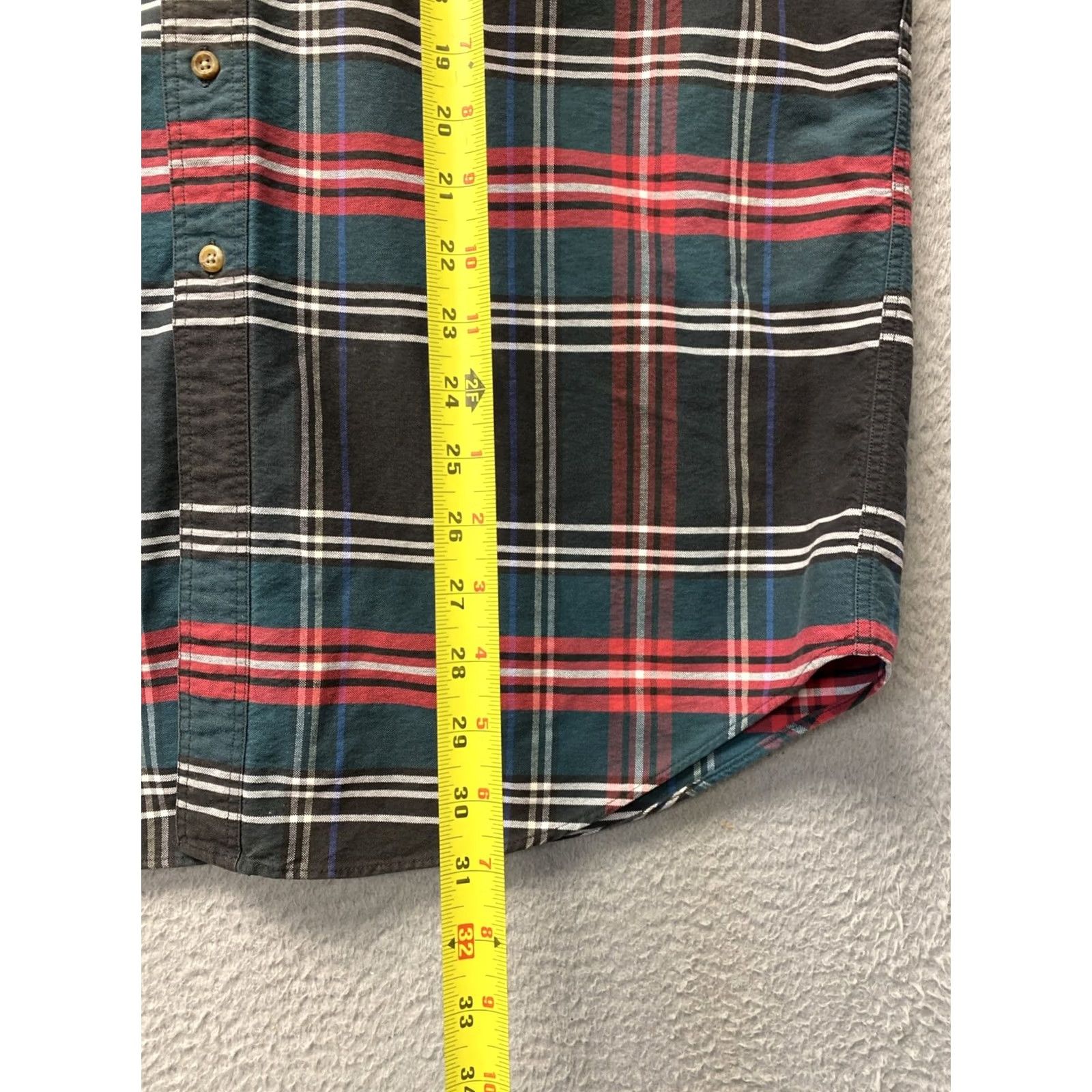 Roundtree & Yorke Roundtree & Yorke Button Down Shirt Mens L Short Sleeve Multicolor Twill Cotton-Polyester Button-Up Regular Fit Size US L / EU 52-54 / 3 - 5 Thumbnail