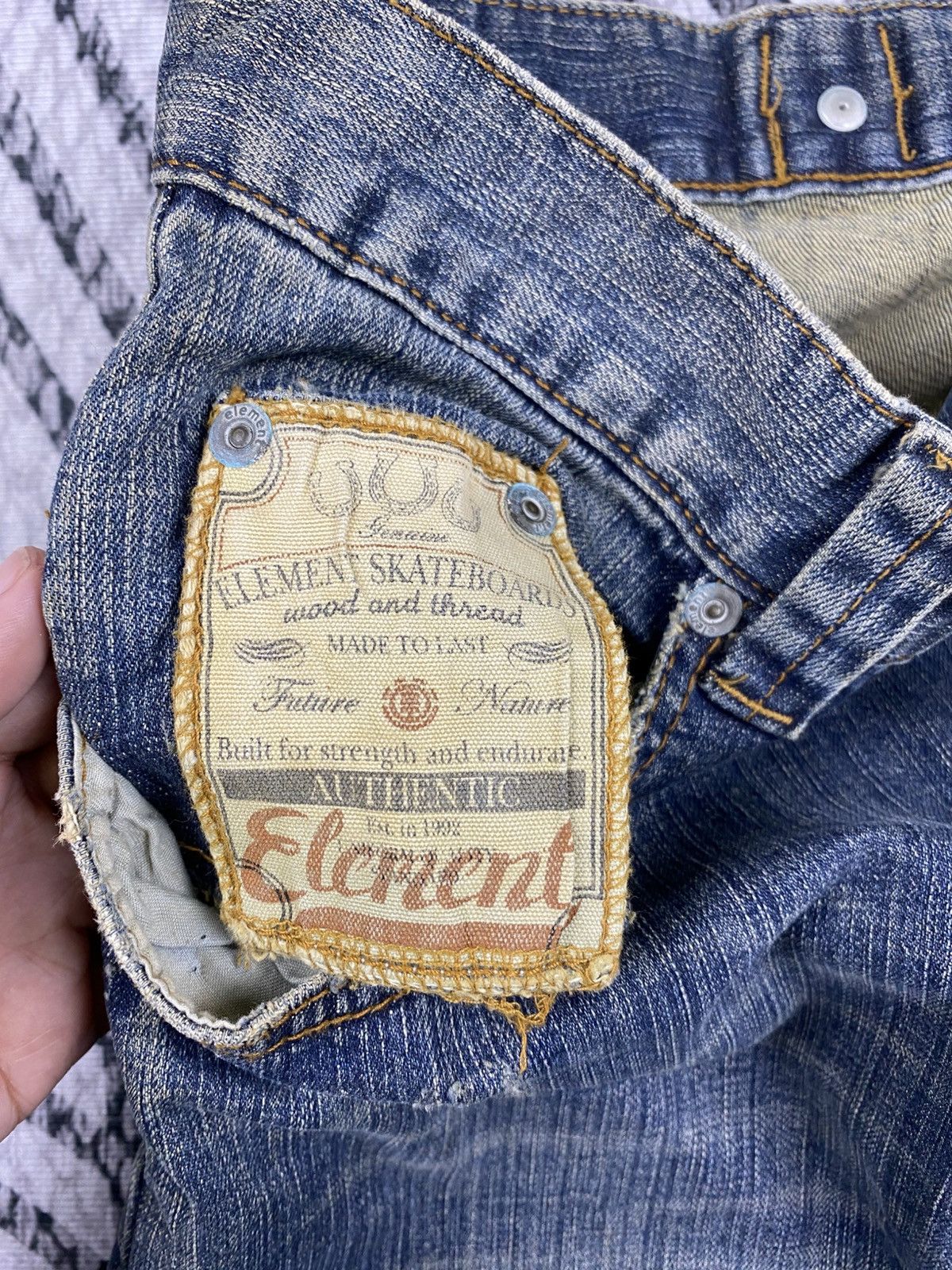 Element Vintage Element Skateboards Flared Denim Jeans Size US 33 - 17 Thumbnail
