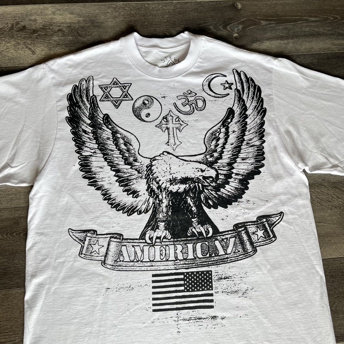 Asspizza Steele Toe Tim American Eagle Graphic Logo T Shirt Size US XL / EU 56 / 4 - 2 Thumbnail