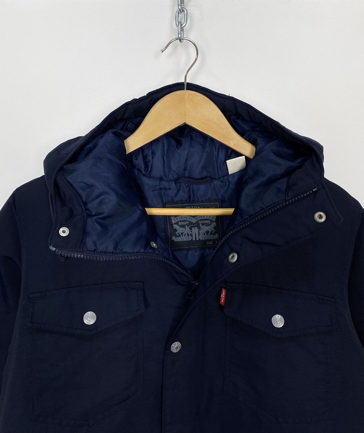 Levi's Levi's Strauss Parka Jacket Coat Denim Men’s Size Small Top Size US S / EU 44-46 / 1 - 3 Thumbnail