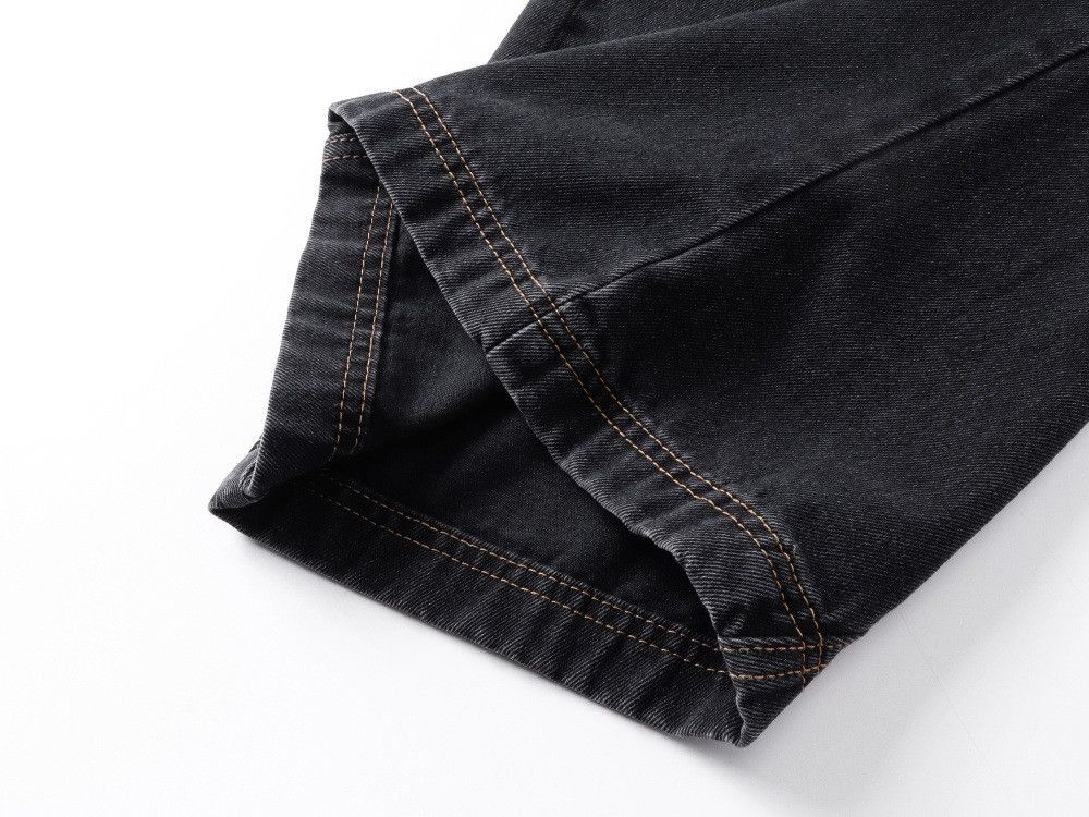 Japanese Brand Men's high-street fun cartoon loose wide-leg curved jeans Size US 32 / EU 48 - 5 Thumbnail