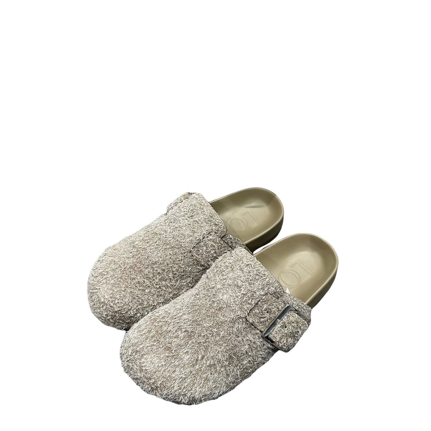 Loewe Loewe Shearling Suede Ease Buckle Mules 38 Size US 8 / IT 38 - 1 Thumbnail