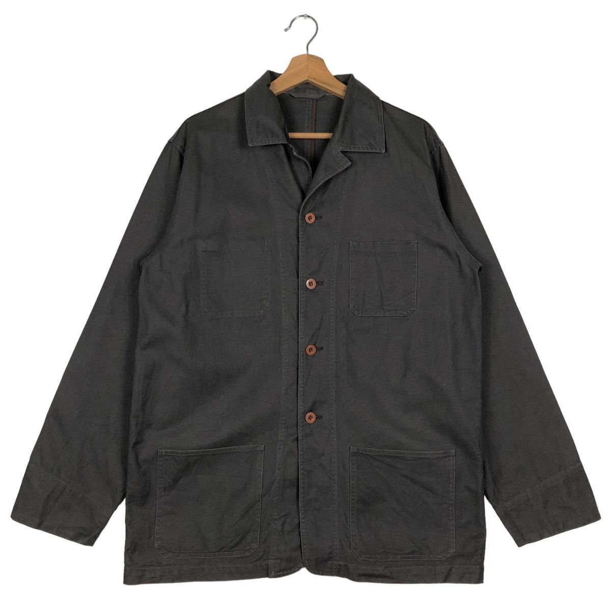 Issey Miyake 🔥Vintage Chore Work Jacket Oaksunited Original Issey Miyake Size US L / EU 52-54 / 3 - 1 Thumbnail
