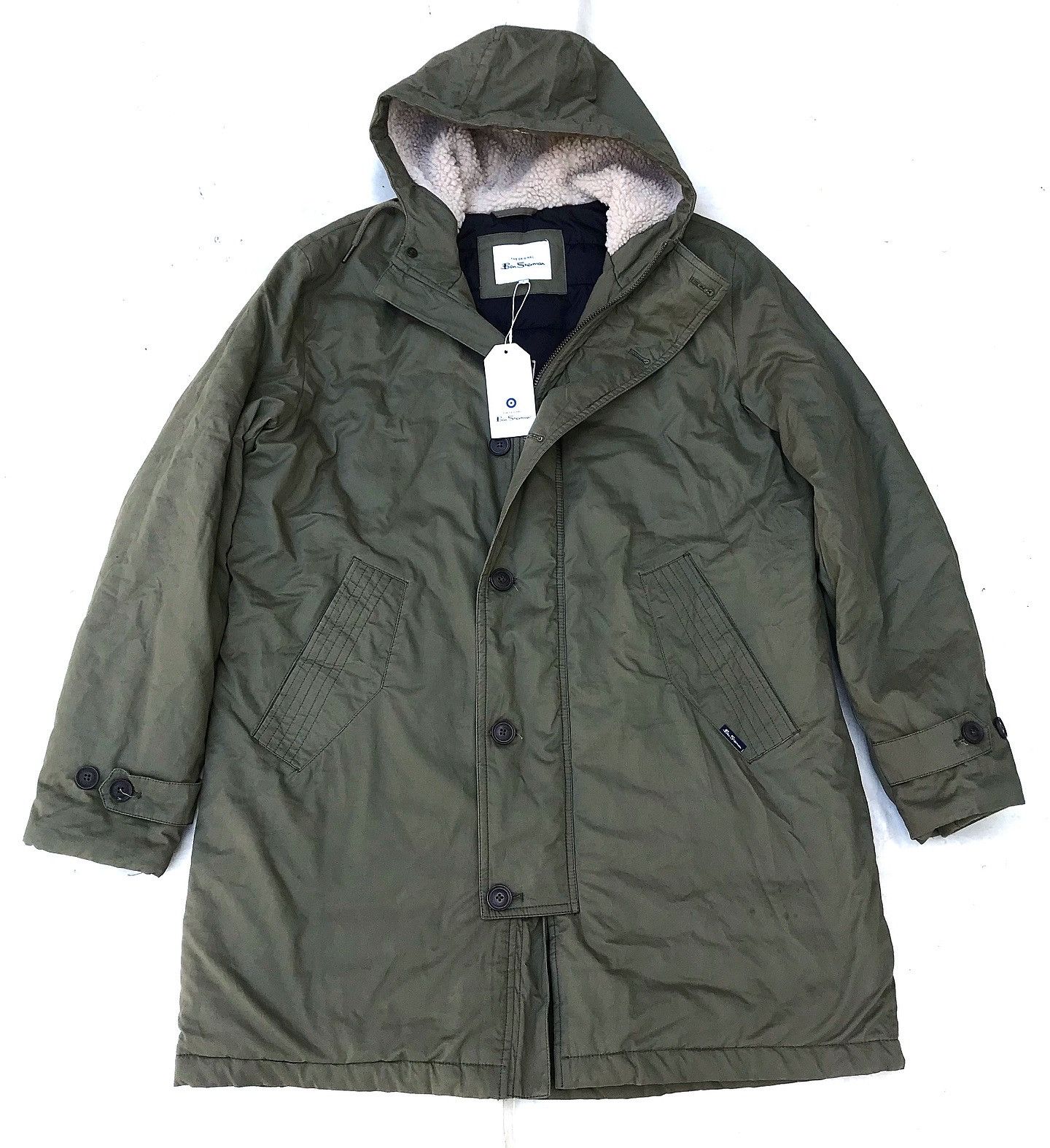 Ben Sherman Ben Sherman Green M51 Parka jacket Green Hemp Military Hemp Size US L / EU 52-54 / 3 - 14 Thumbnail