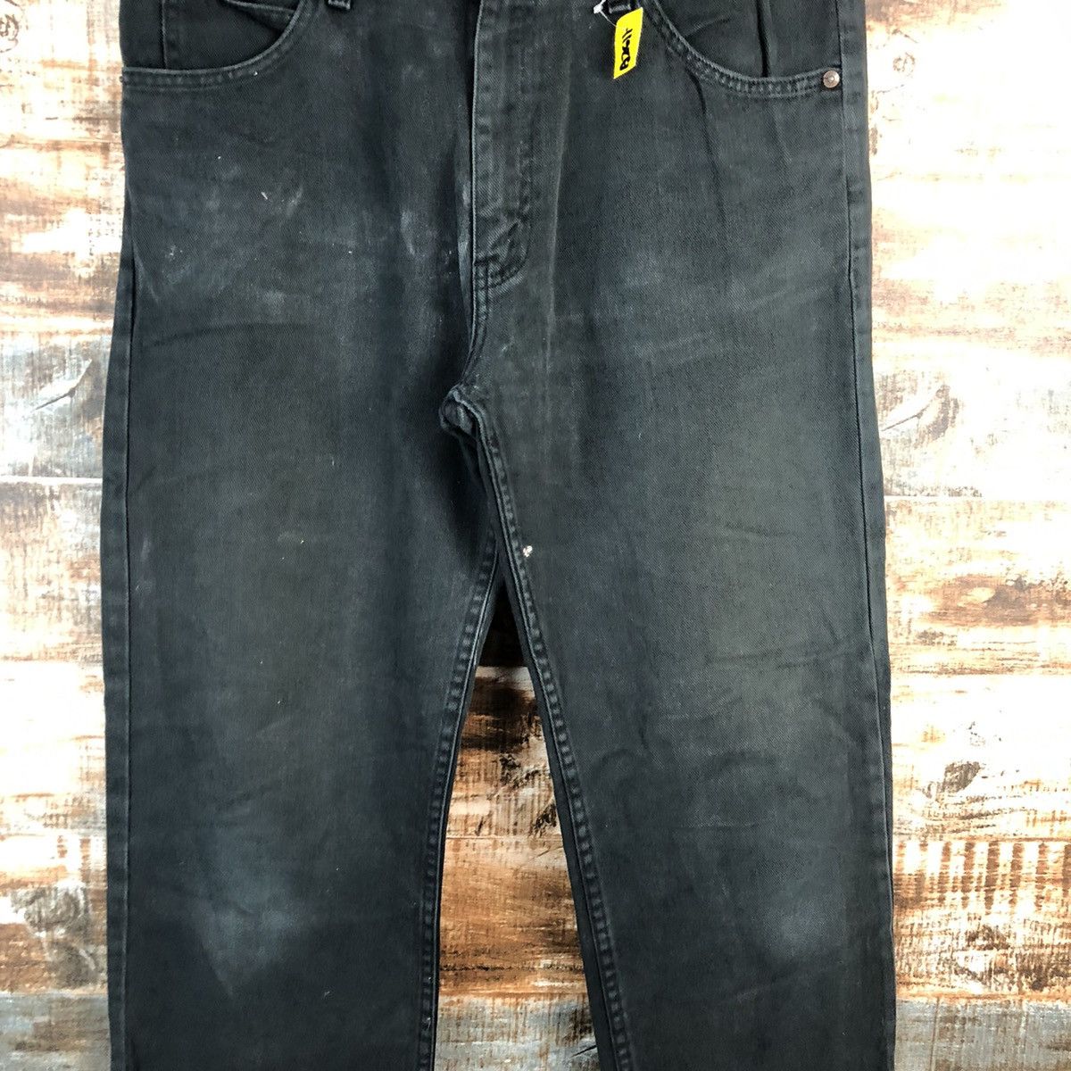 Levi's Levis 607 orange tag Black Denim jeans Pants #A2611 Size US 33 - 5 Thumbnail