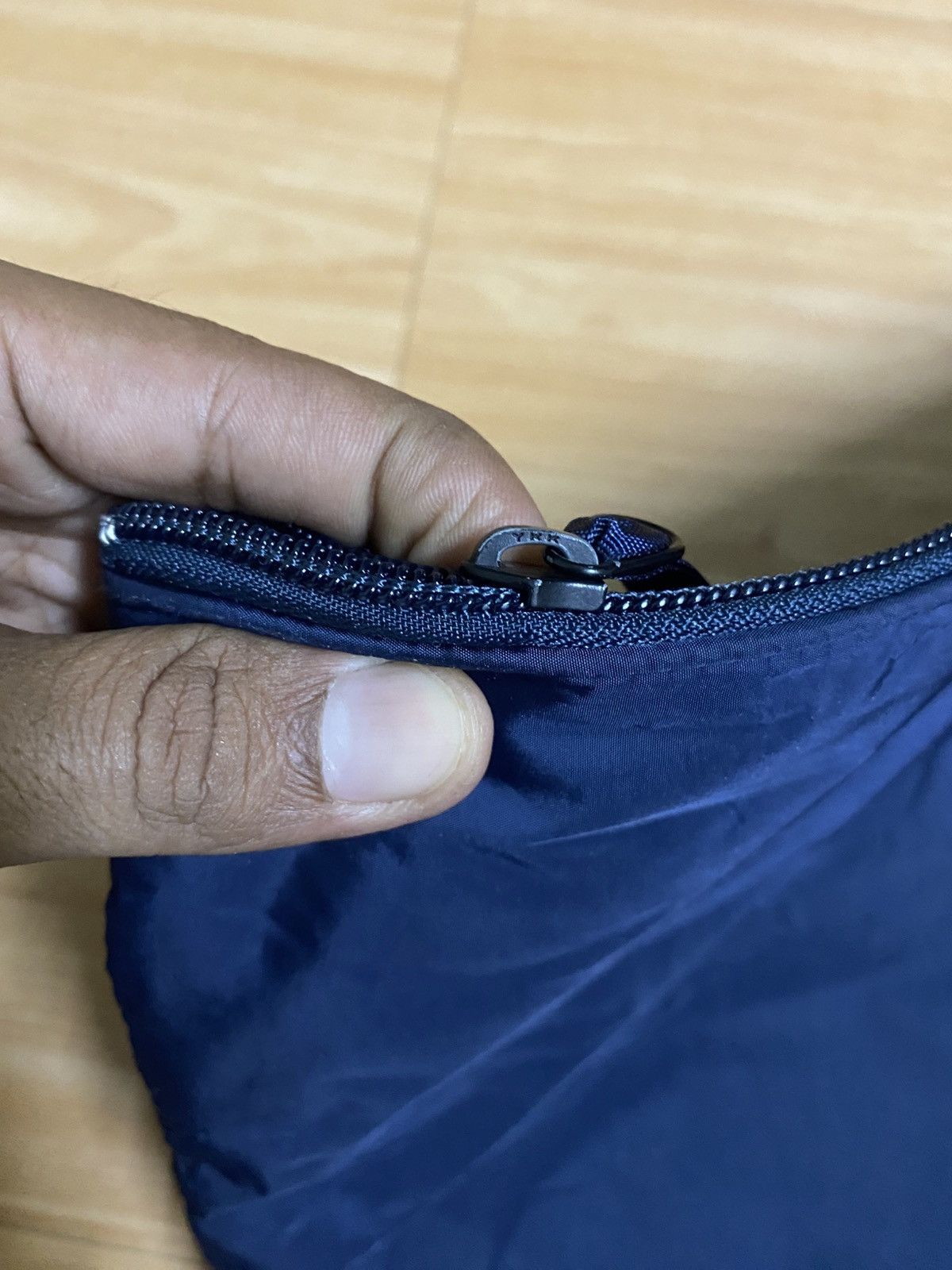 Head Porter Head Porter Navy Nylon Zipper Pouch – Minimal Utility Bag Size ONE SIZE - 3 Thumbnail