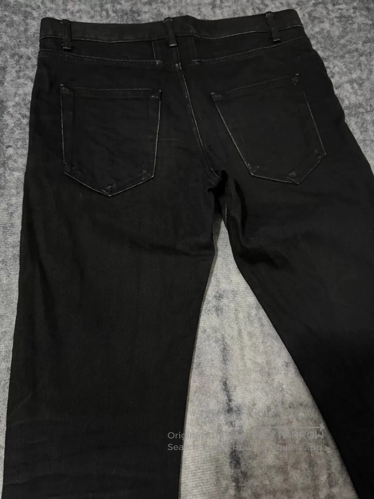 Saint Laurent Paris Saint Laurent Distressed Black Jeans. Size US 30 / EU 46 - 3 Thumbnail